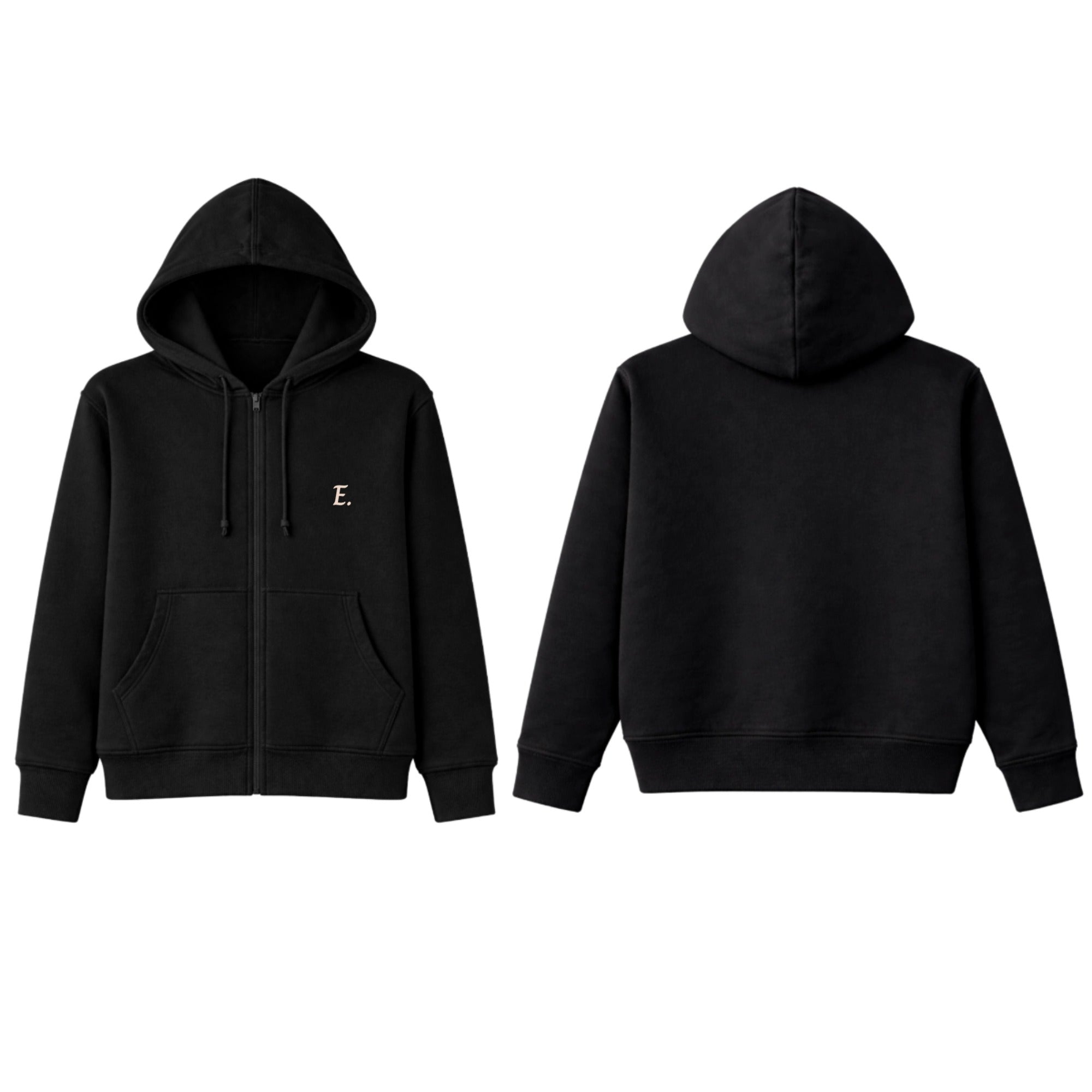 Initial Mid Length FZ Fleece Hoodie