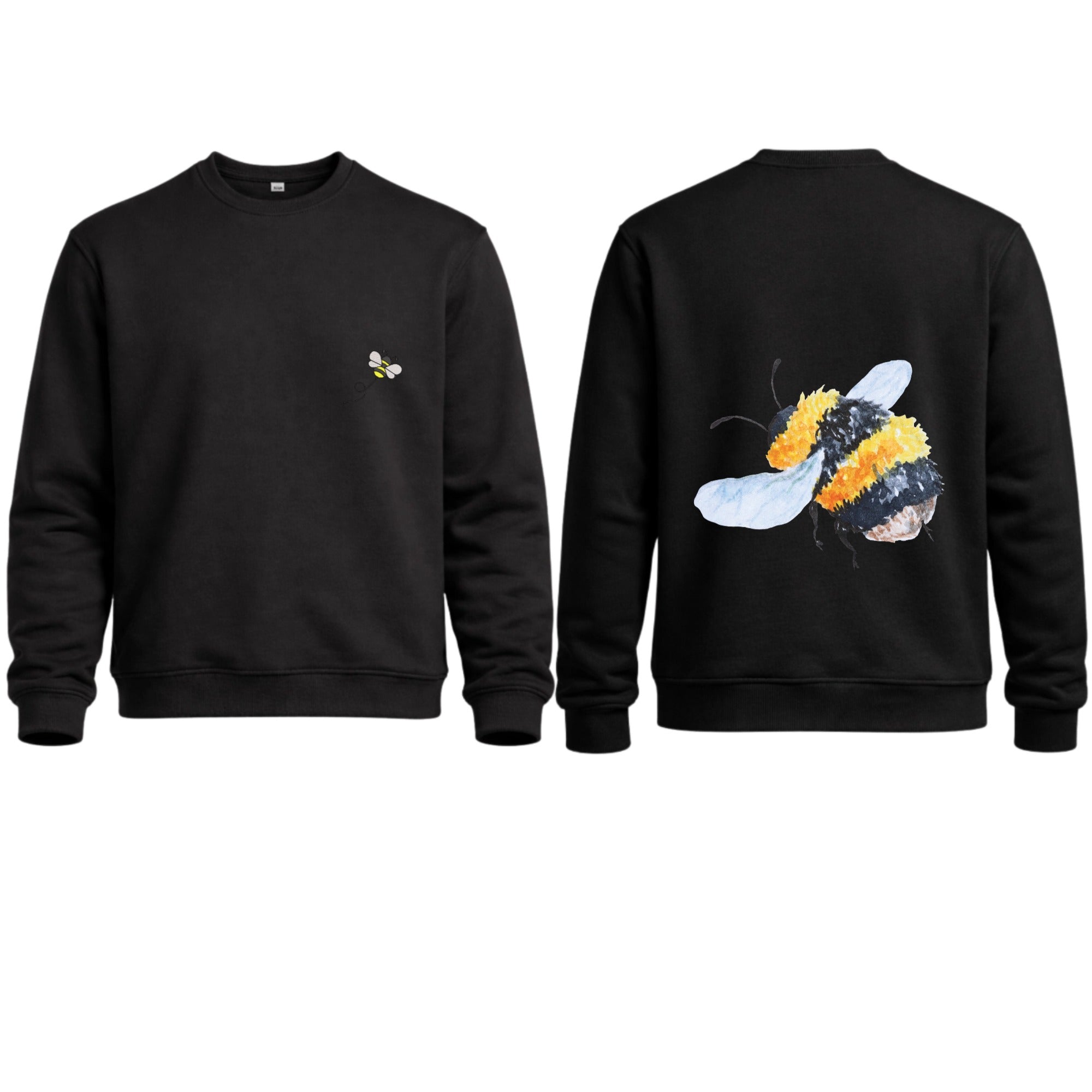 Mid-Length Crew Neck Fleece – Solo & Back Print