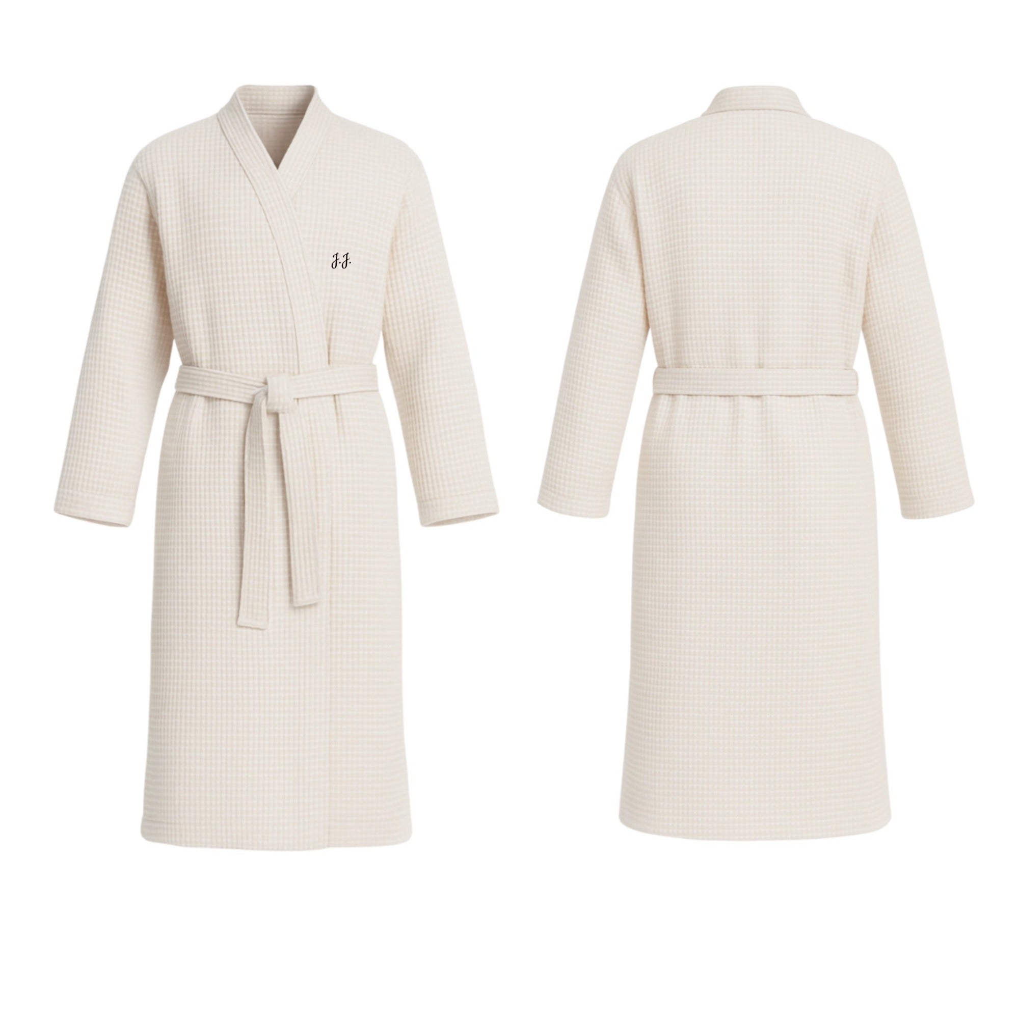 Initials Waffle Gofret Robe