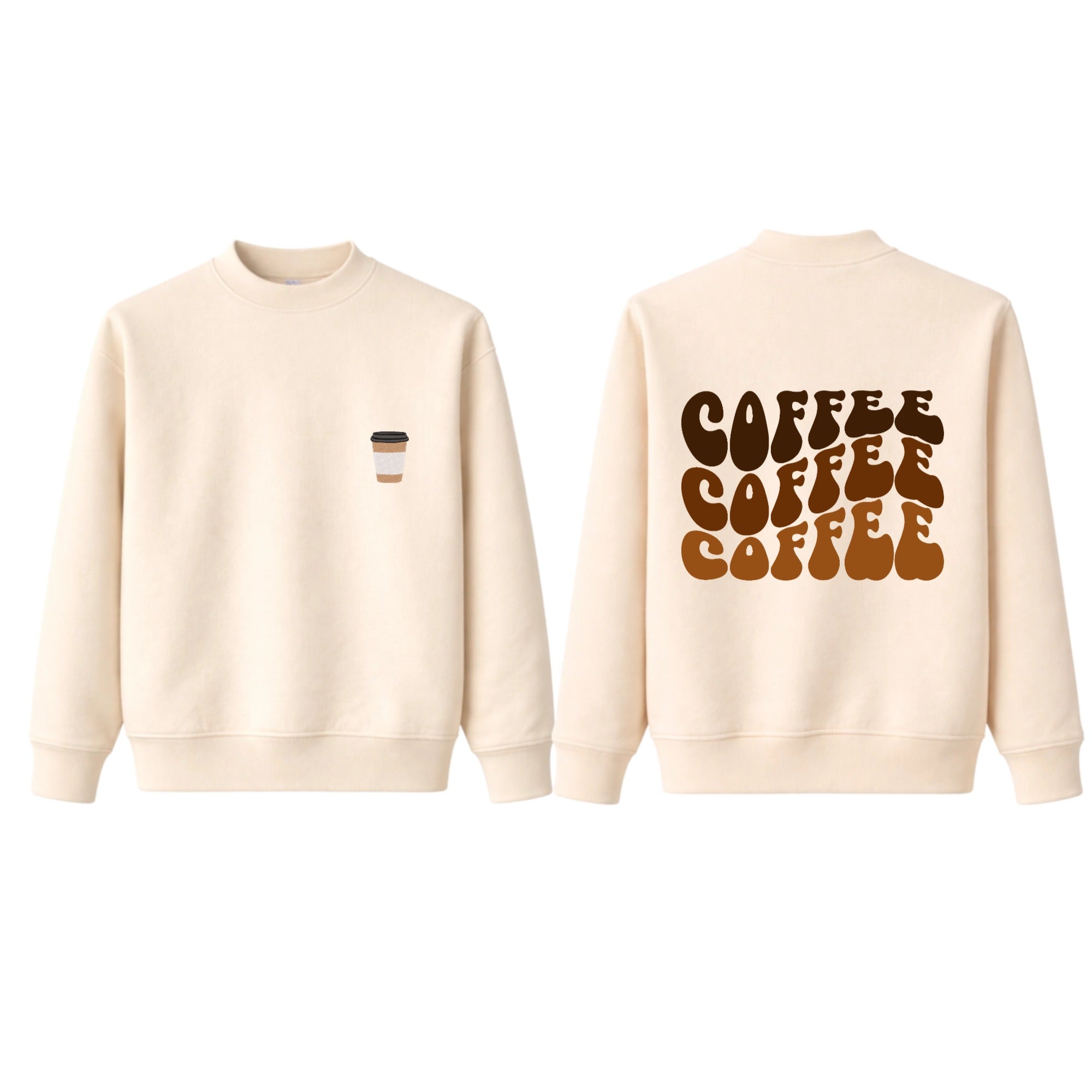 Classic Crew Neck Fleece Print & Embroidery