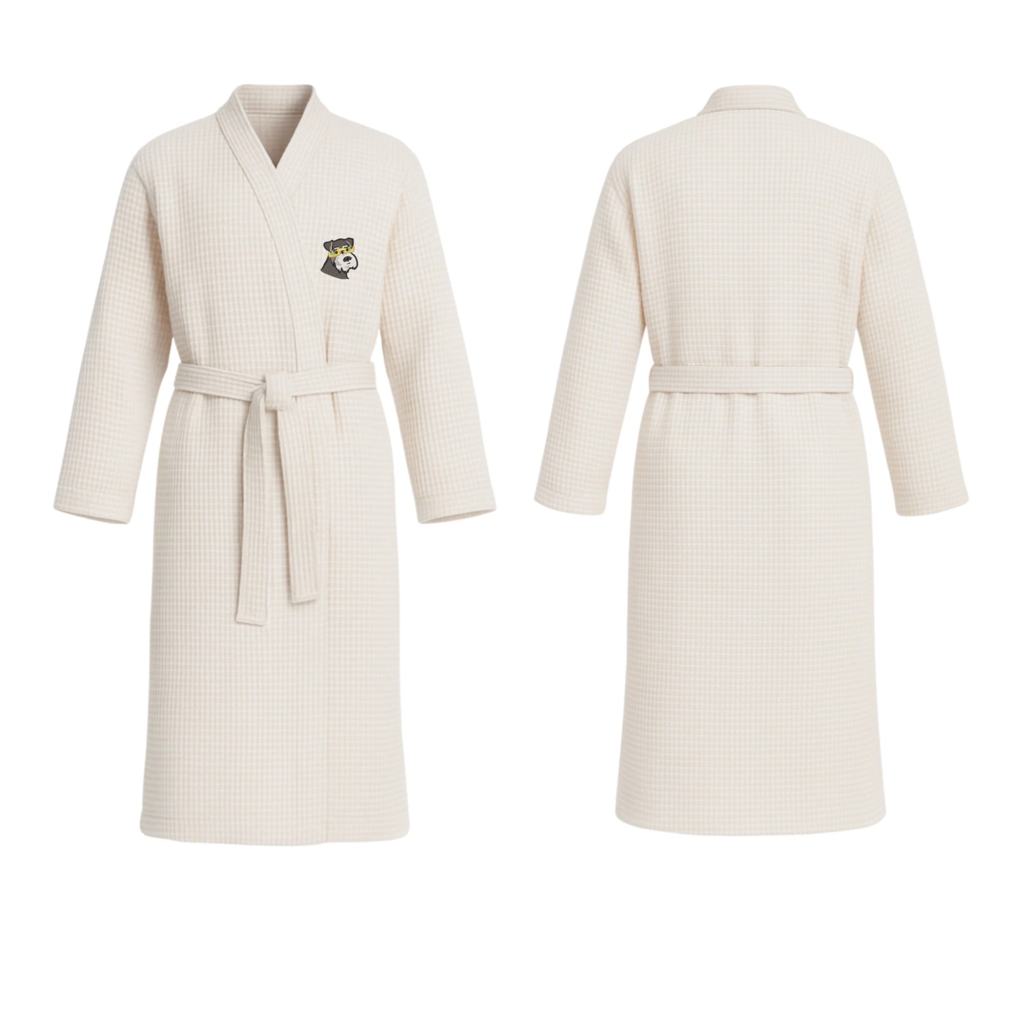 Pet Lover Waffle Gofret Robe
