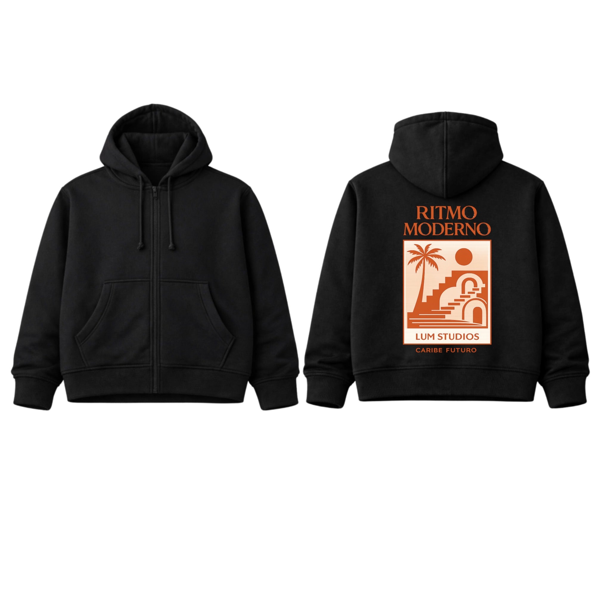 Luxe Classic Zip Hoodie - Graphic