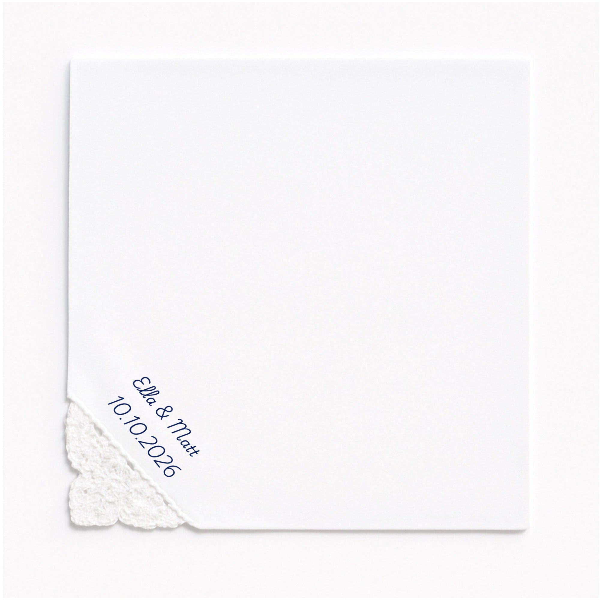 Violet Signature Lace Handkerchief