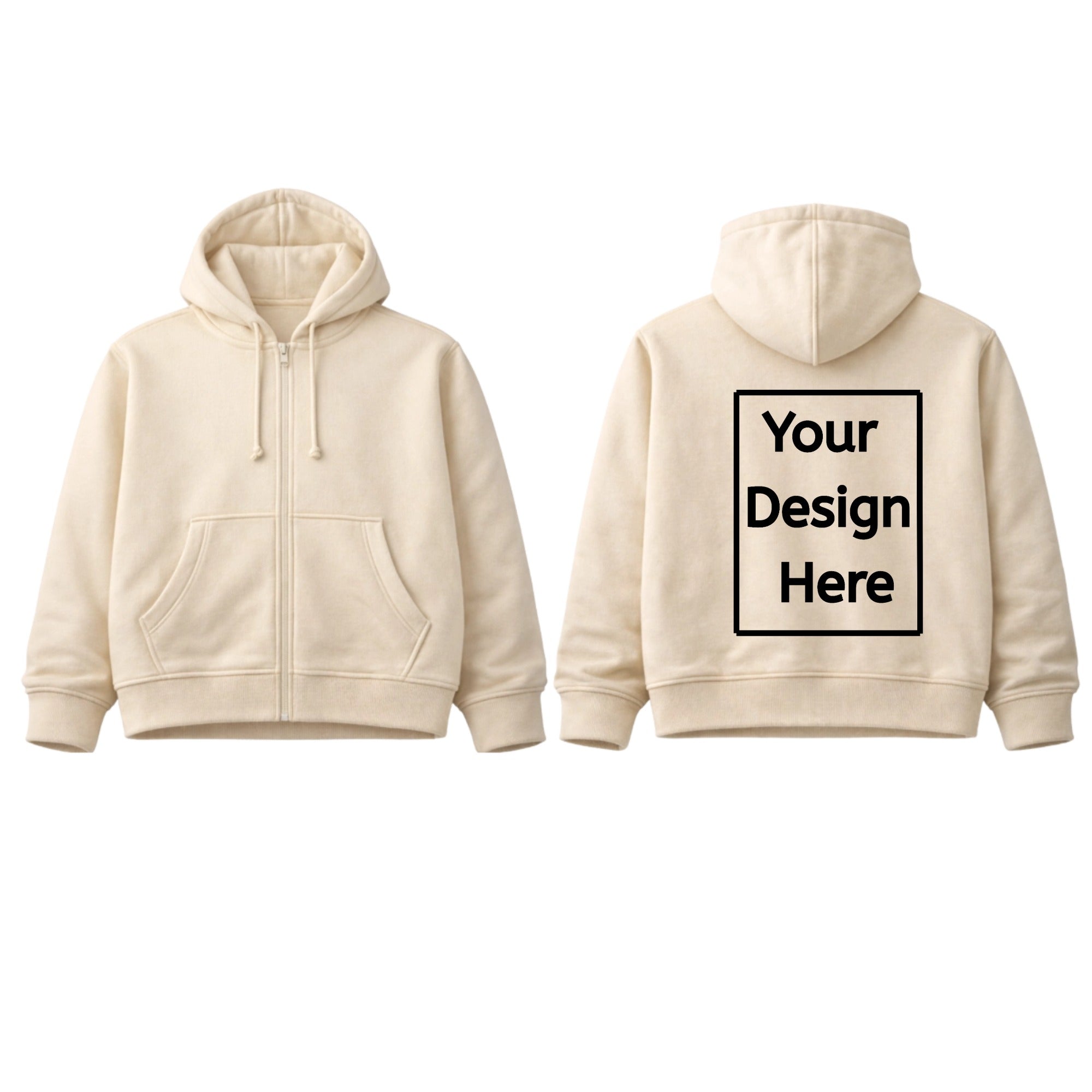 Luxe Classic Zip Hoodie - Graphic