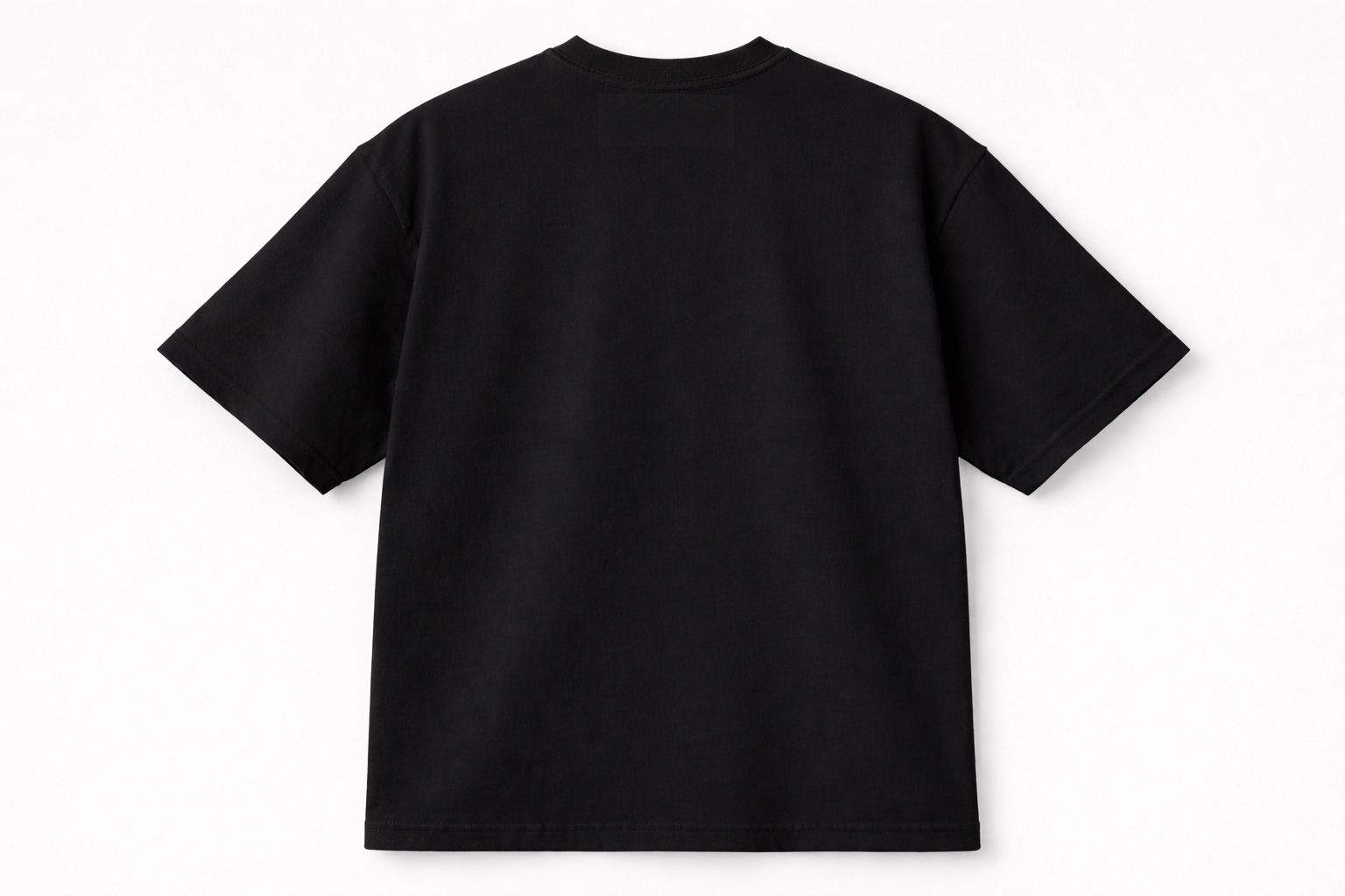 Boxy Tee Black - Blank