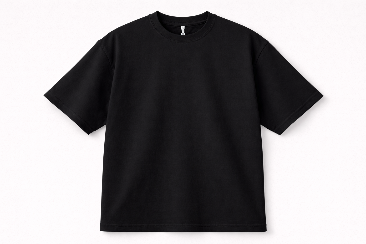 Boxy Tee Black - Blank