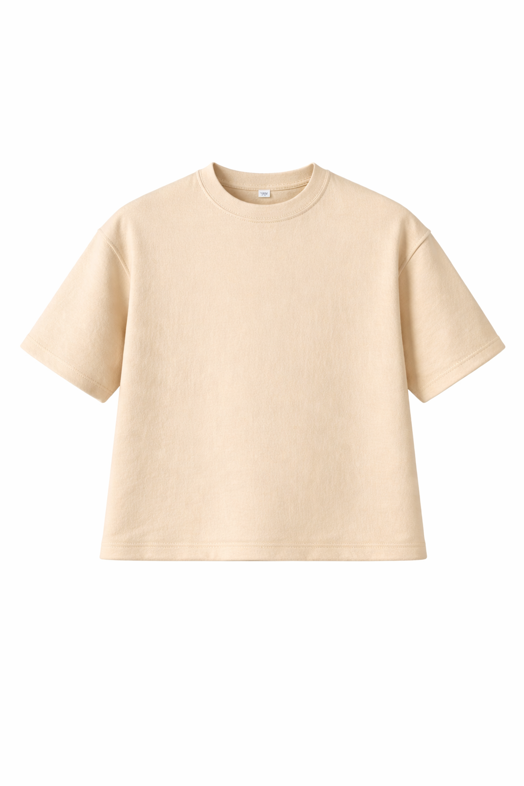 Boxy Top Fleece Ivory  - Blank