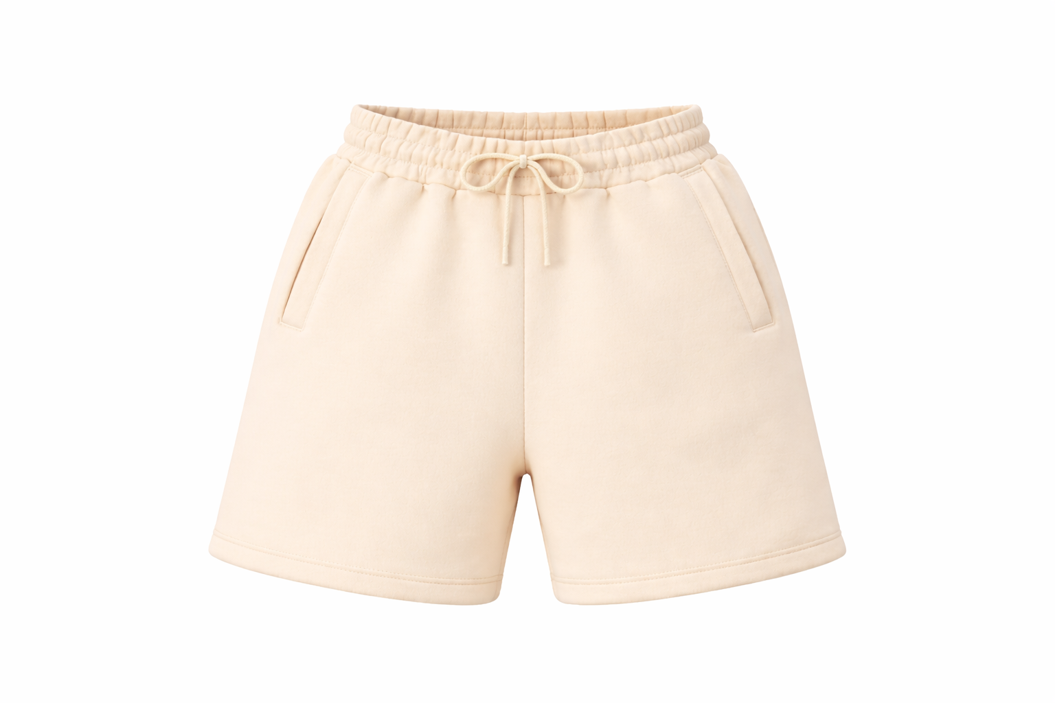 Classic Shorts Fleece Ivory-Blank