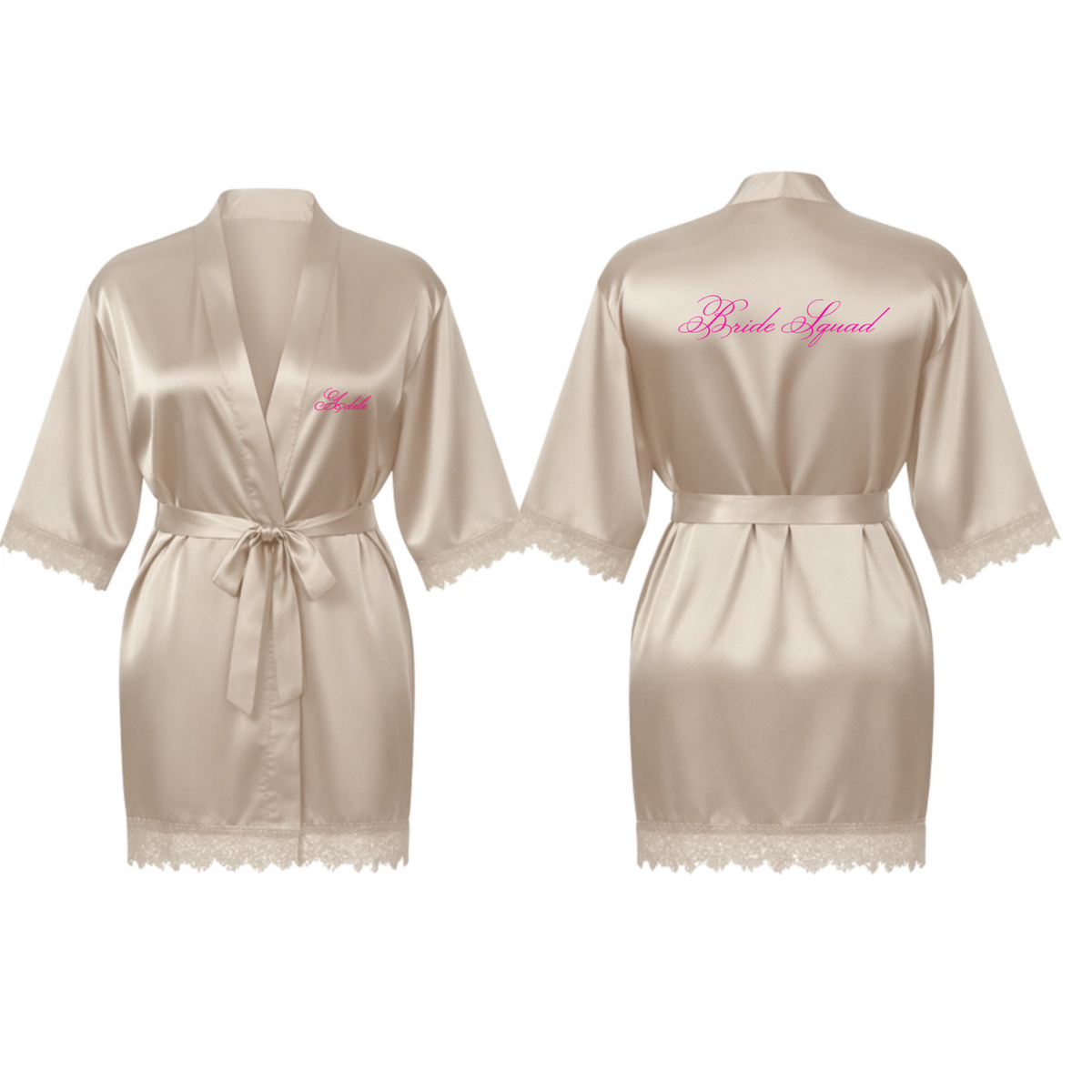 Deluxe Graphic Satin Robe