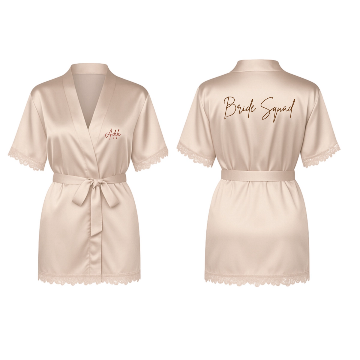 Deluxe Graphic Satin Robe