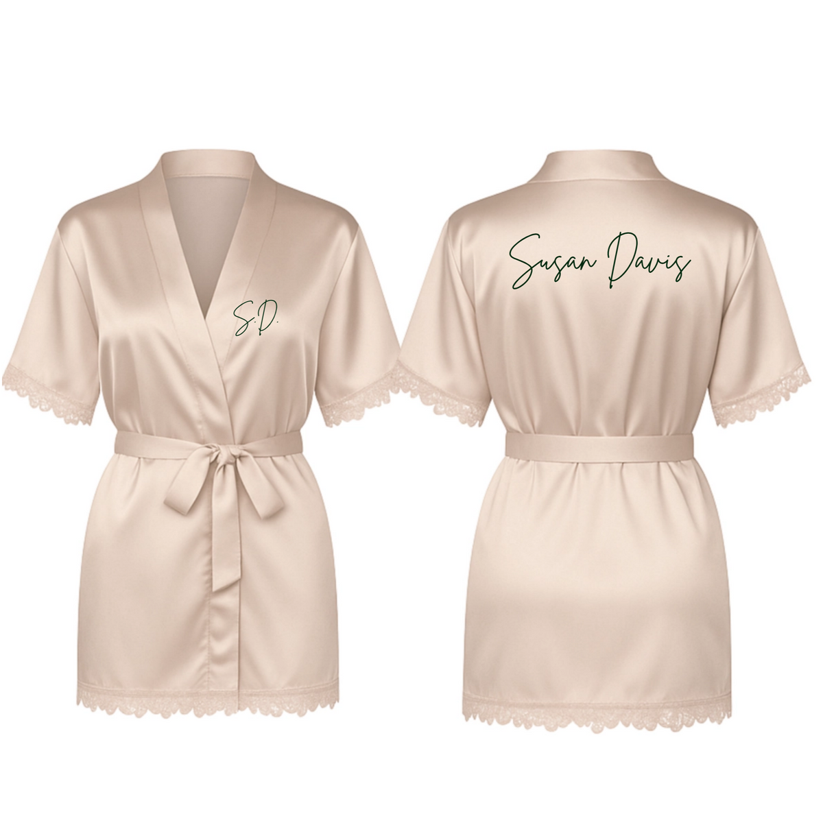 Deluxe Graphic Satin Robe