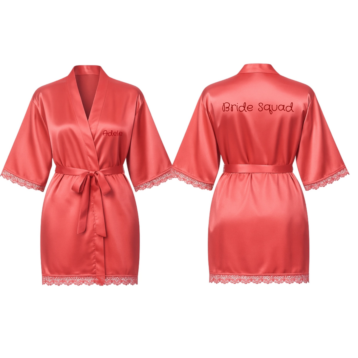 Deluxe Graphic Satin Robe