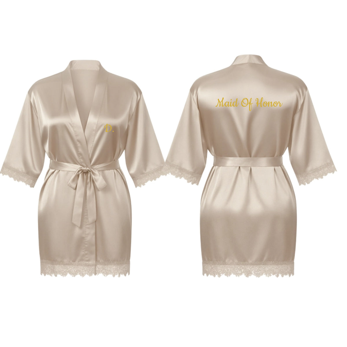 Deluxe Inscription Satin Robe