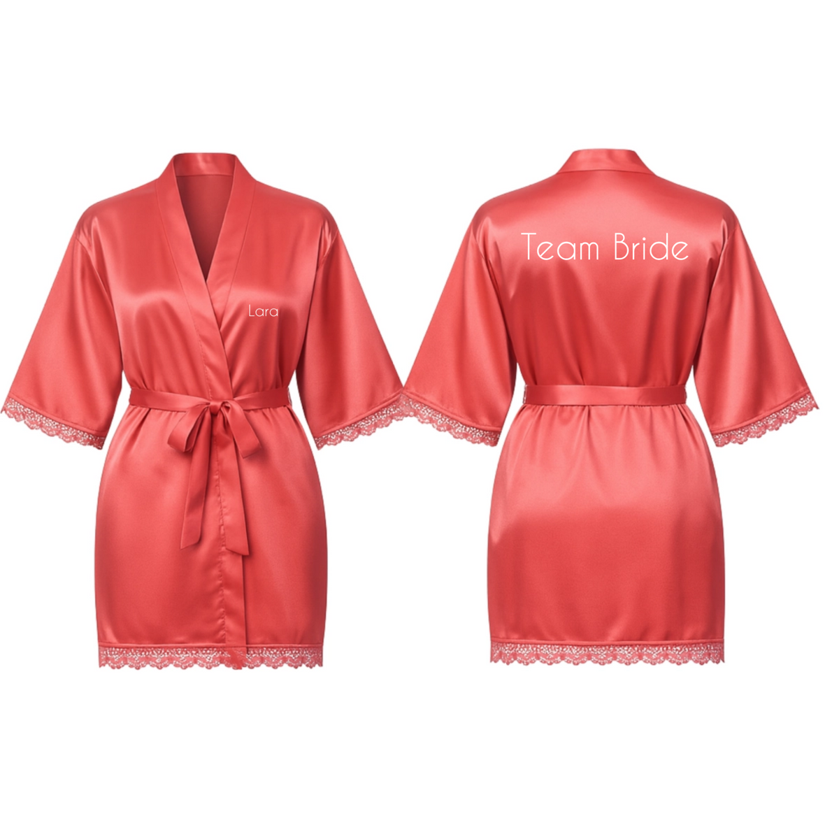 Deluxe Inscription Satin Robe