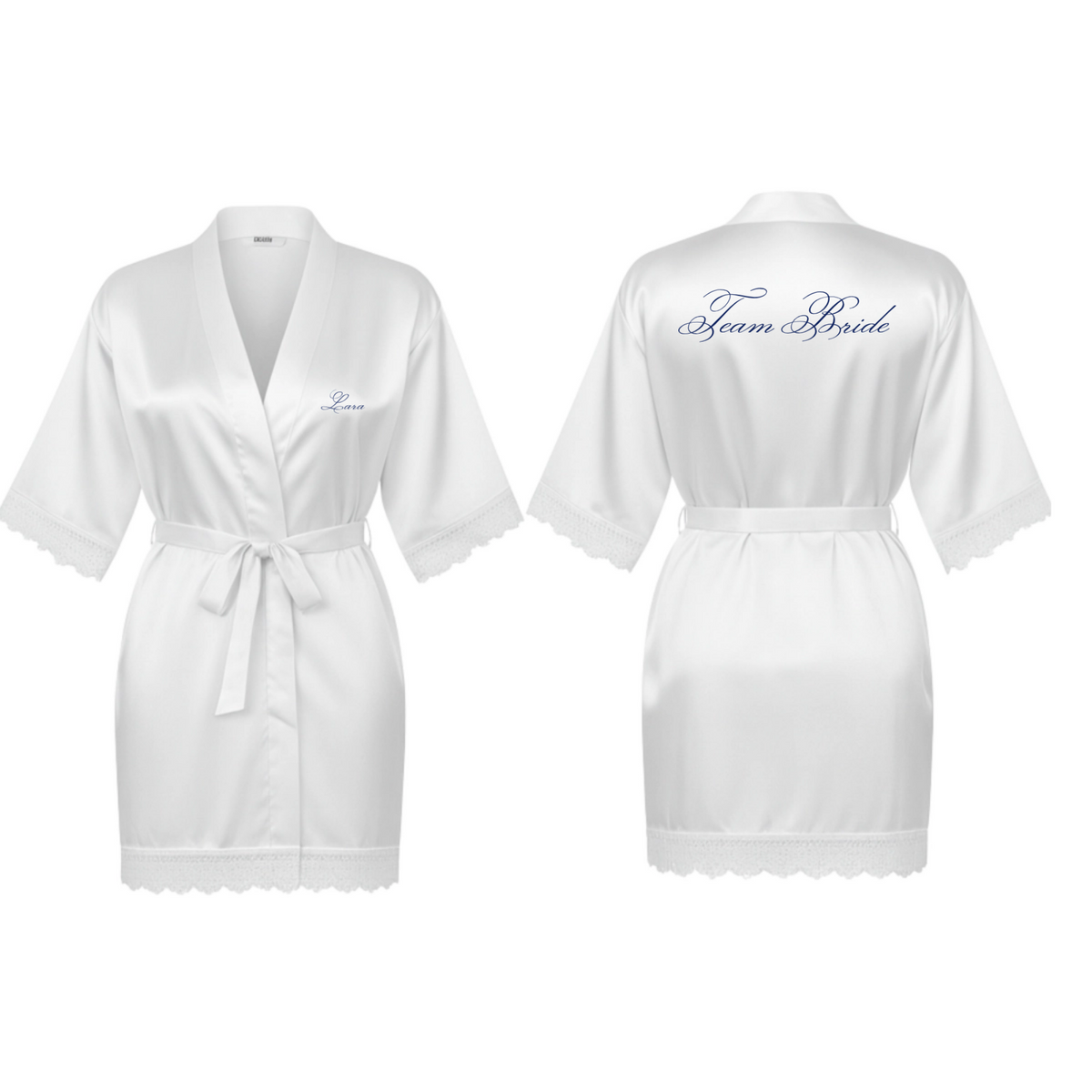 Deluxe Inscription Satin Robe
