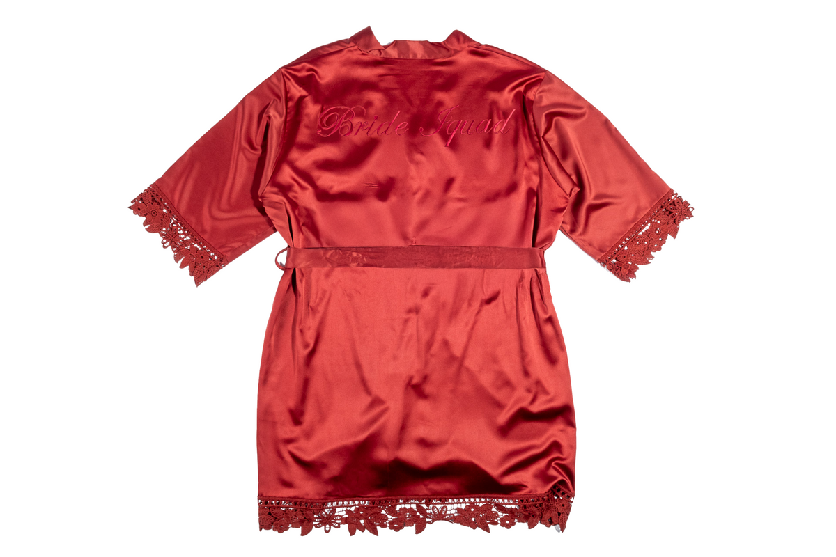 Deluxe Inscription Satin Robe