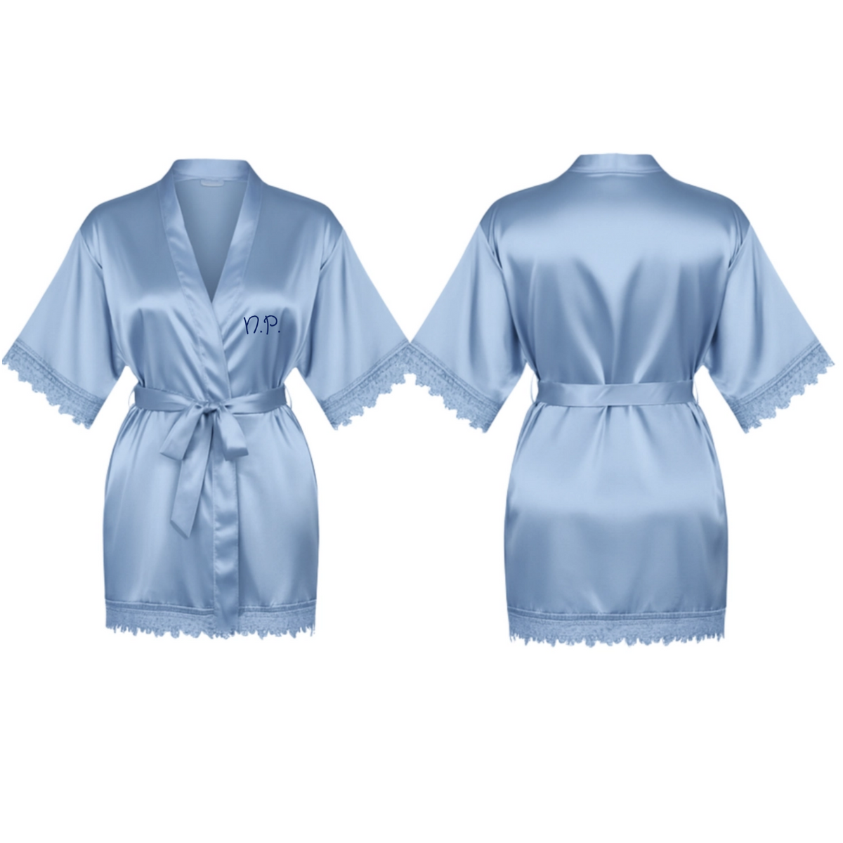 Front Graphic Satin Robe