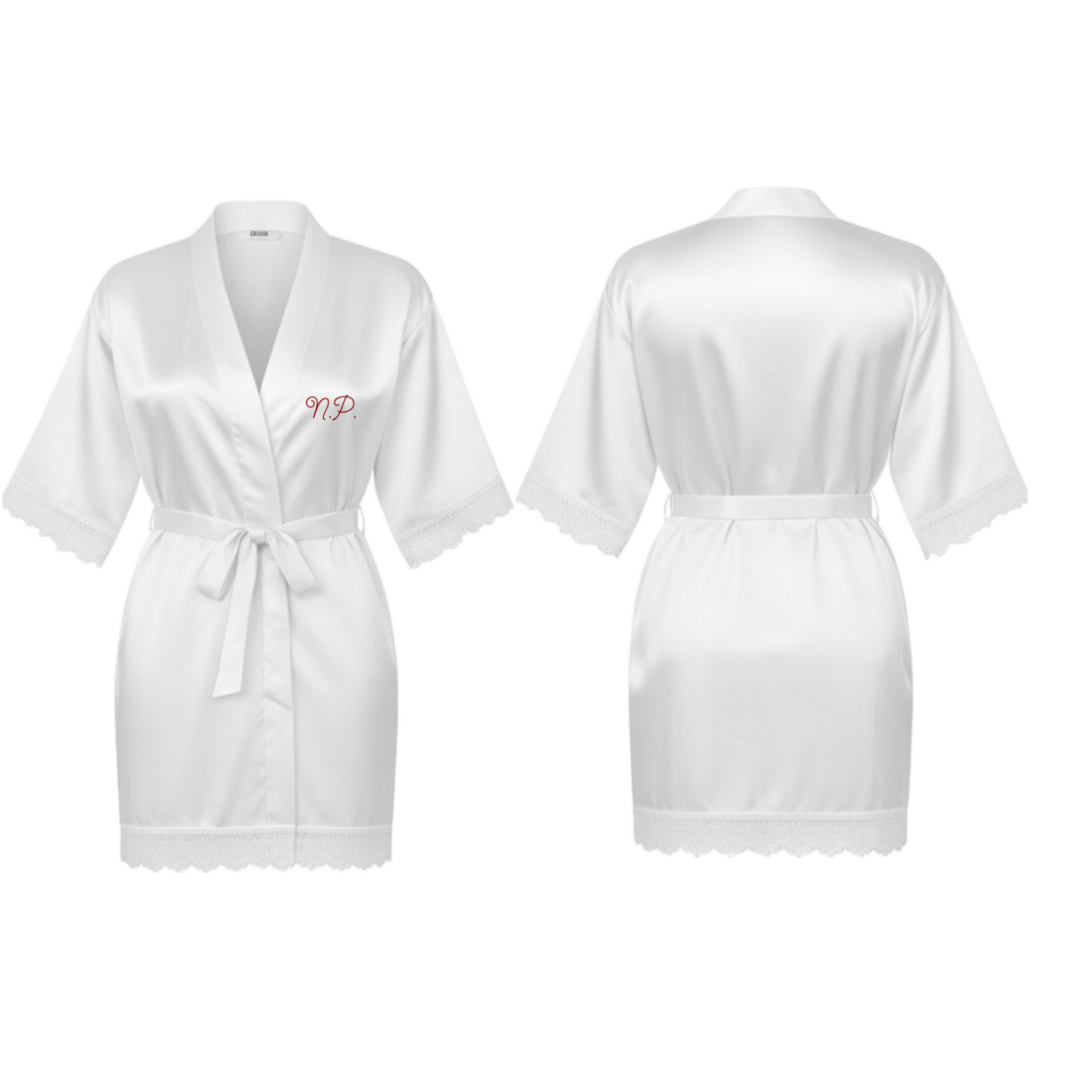 Front Graphic Satin Robe
