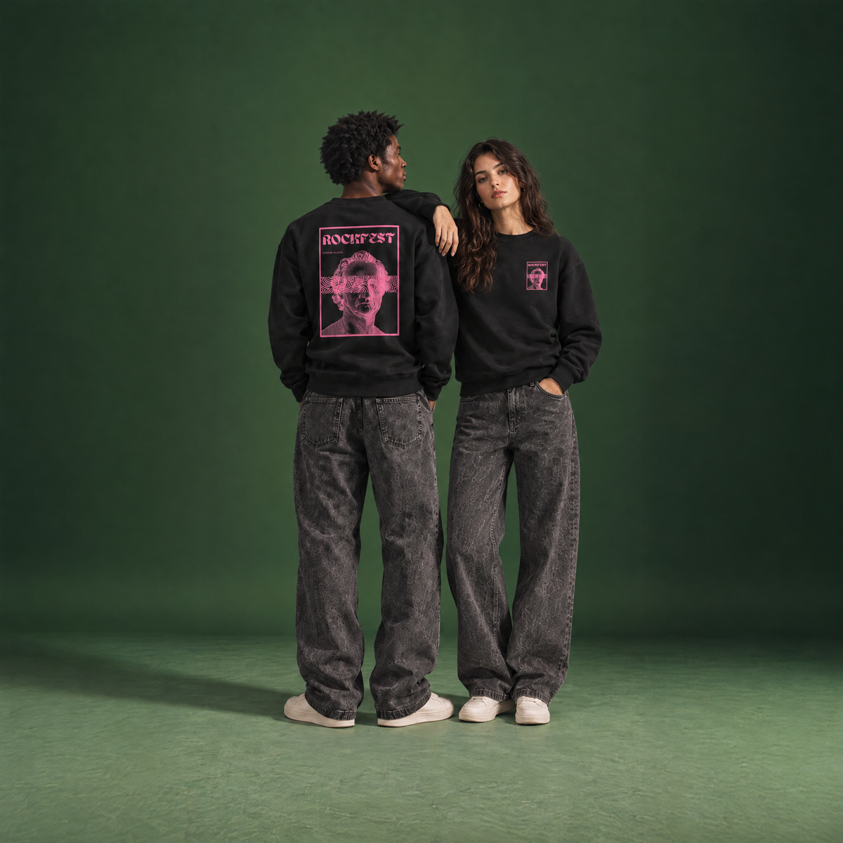 Relax Crew Graphic Maxi