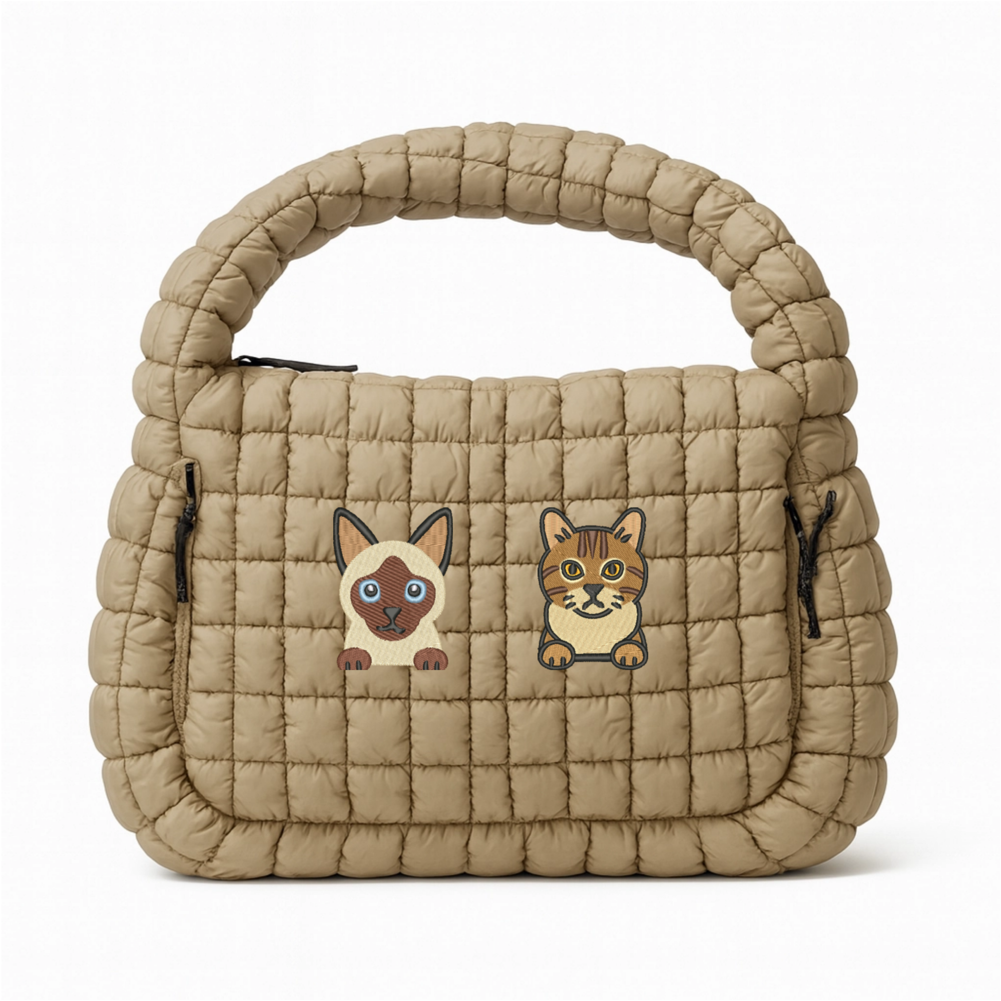 Pets Oversized Quilted  Carryall Crossbody