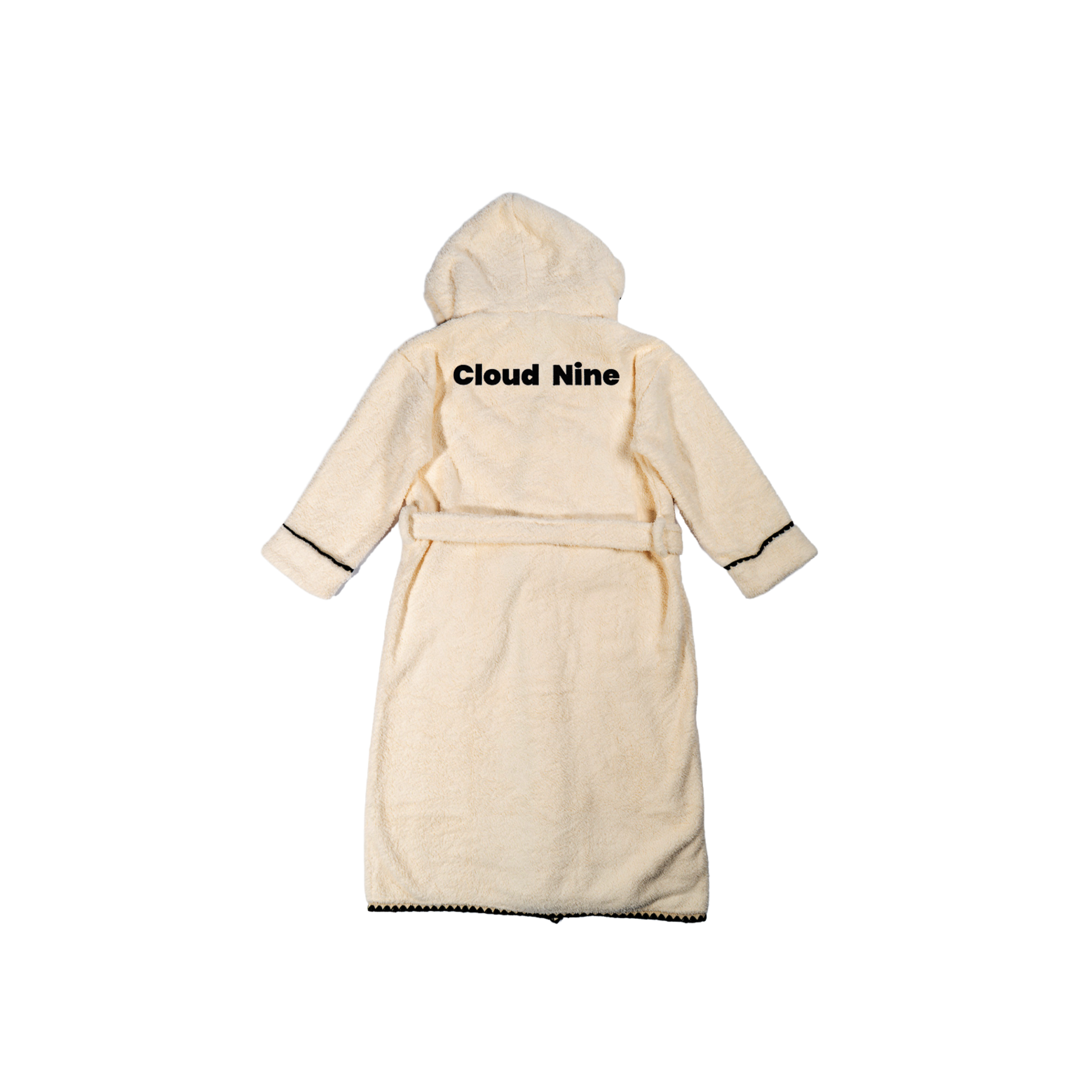 Hooded Bath Robe Inscription