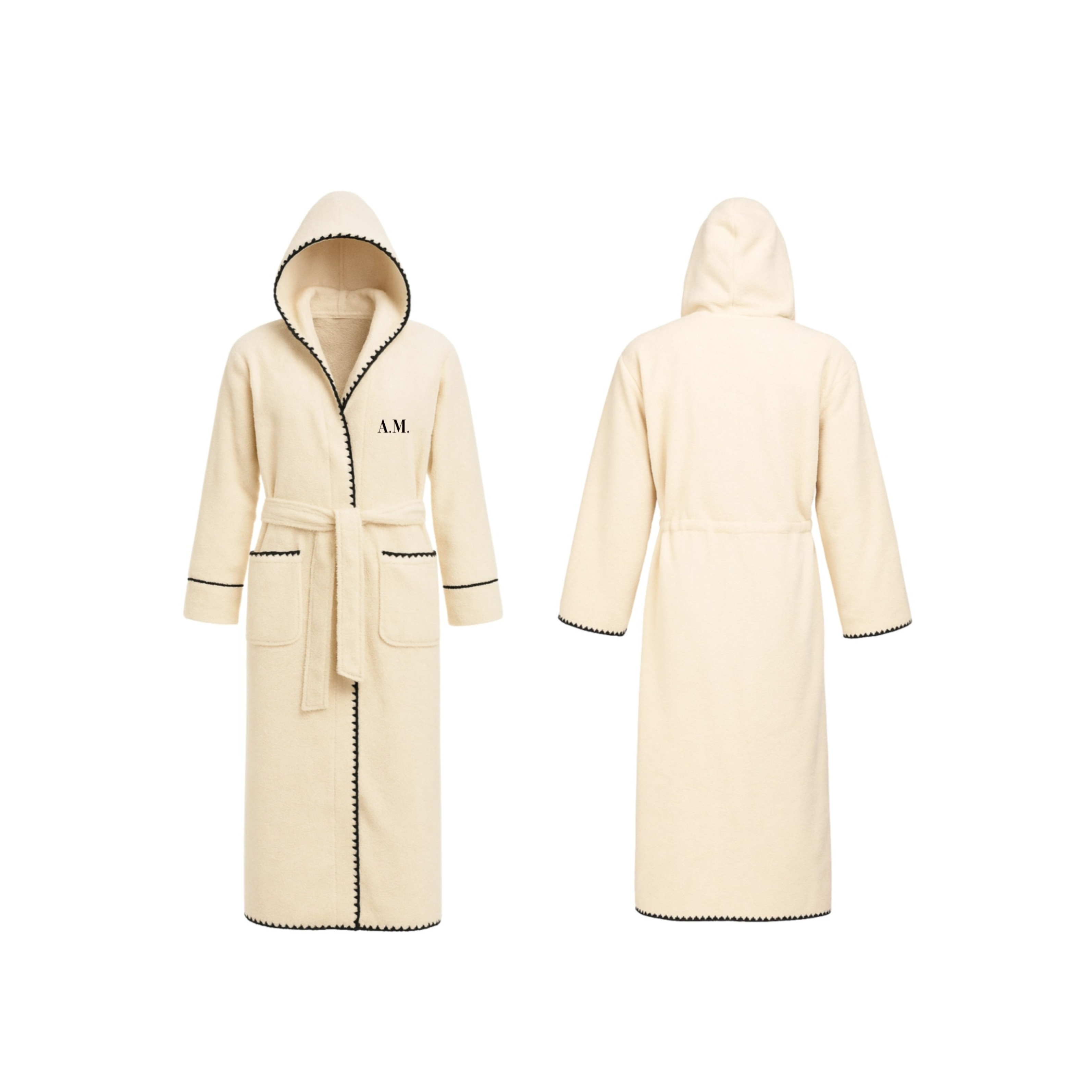Monogram Hooded Bath Robe