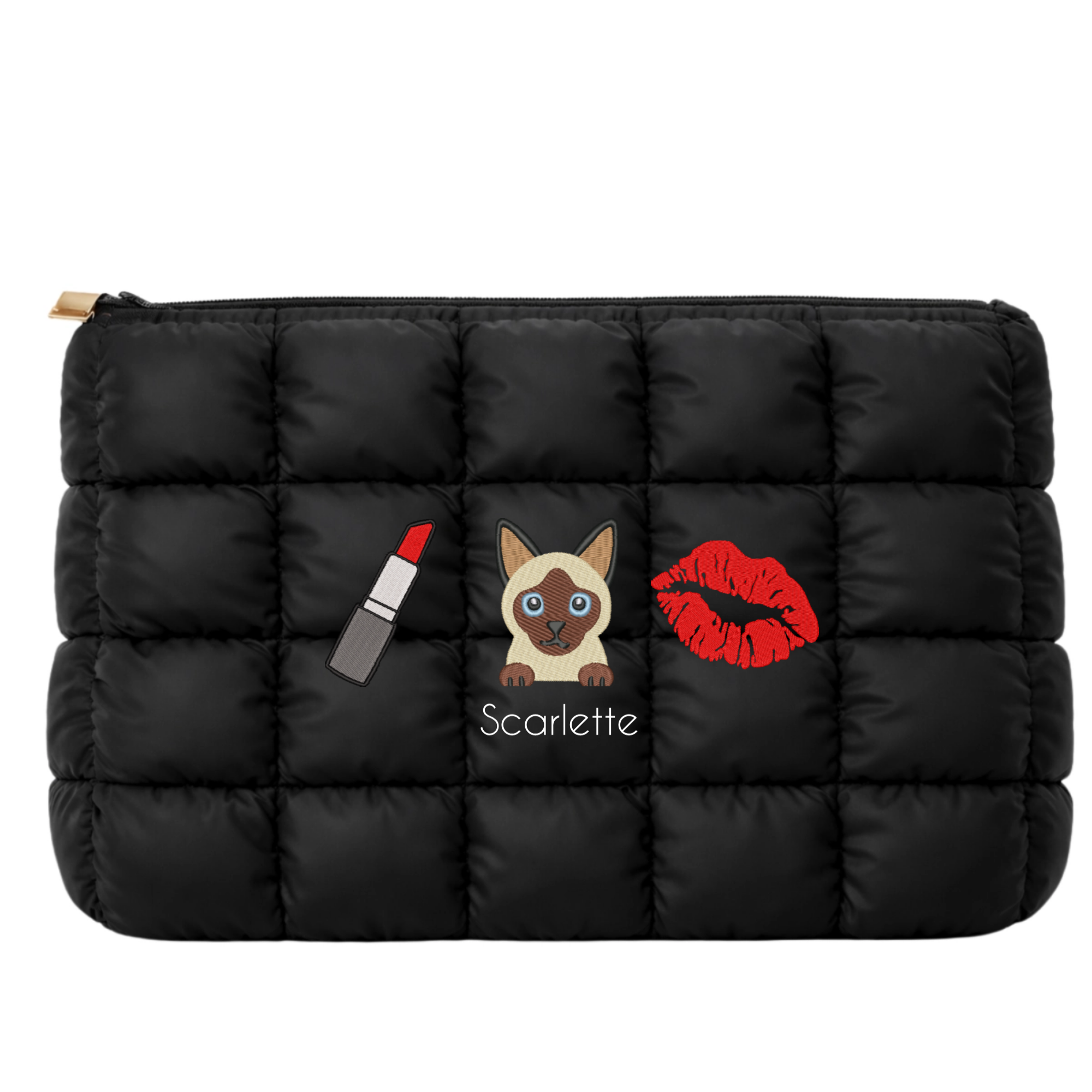 Icon III Quilted Cosmetic Makeup Bag