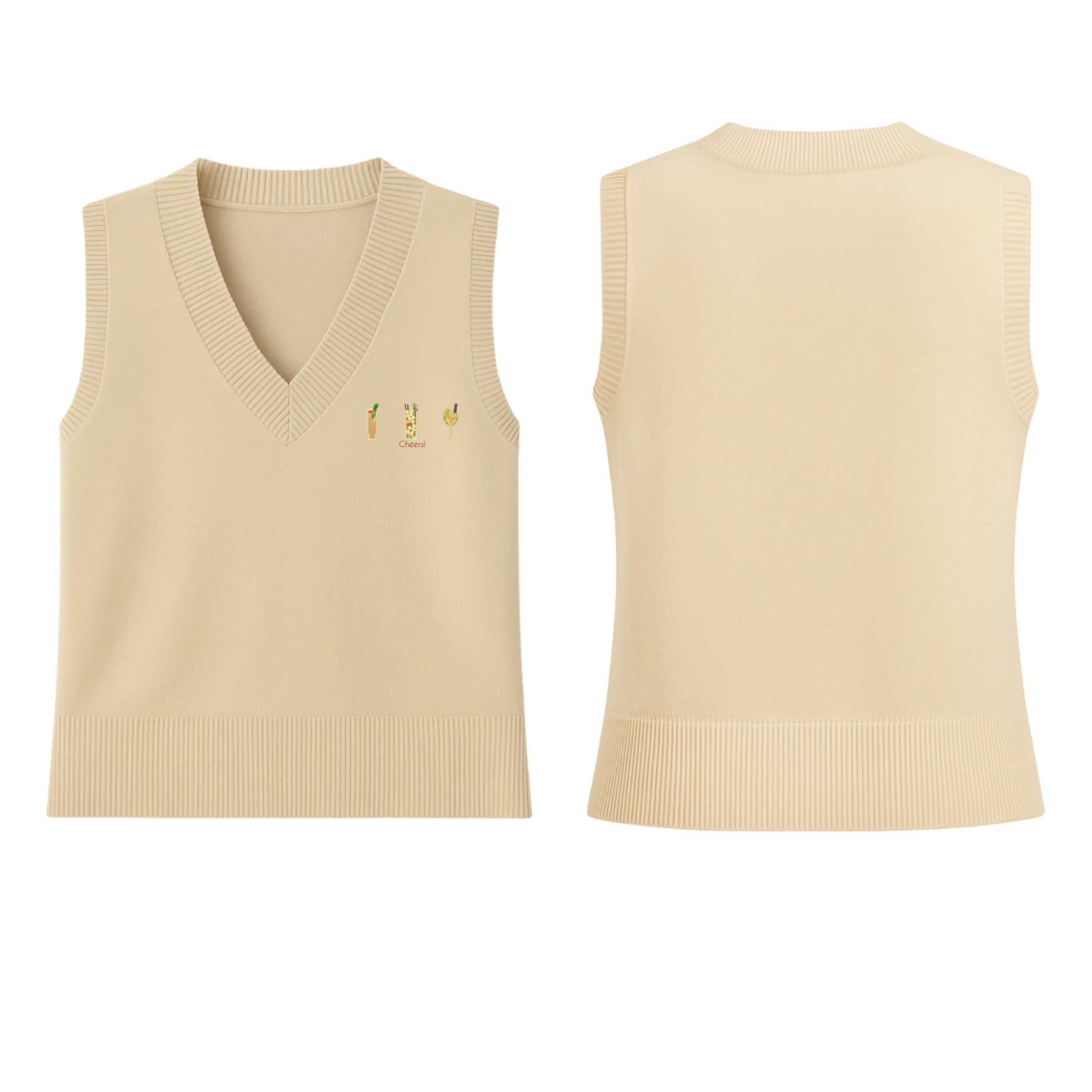Icon III Sleeveless V-Neck Pullover Sweater