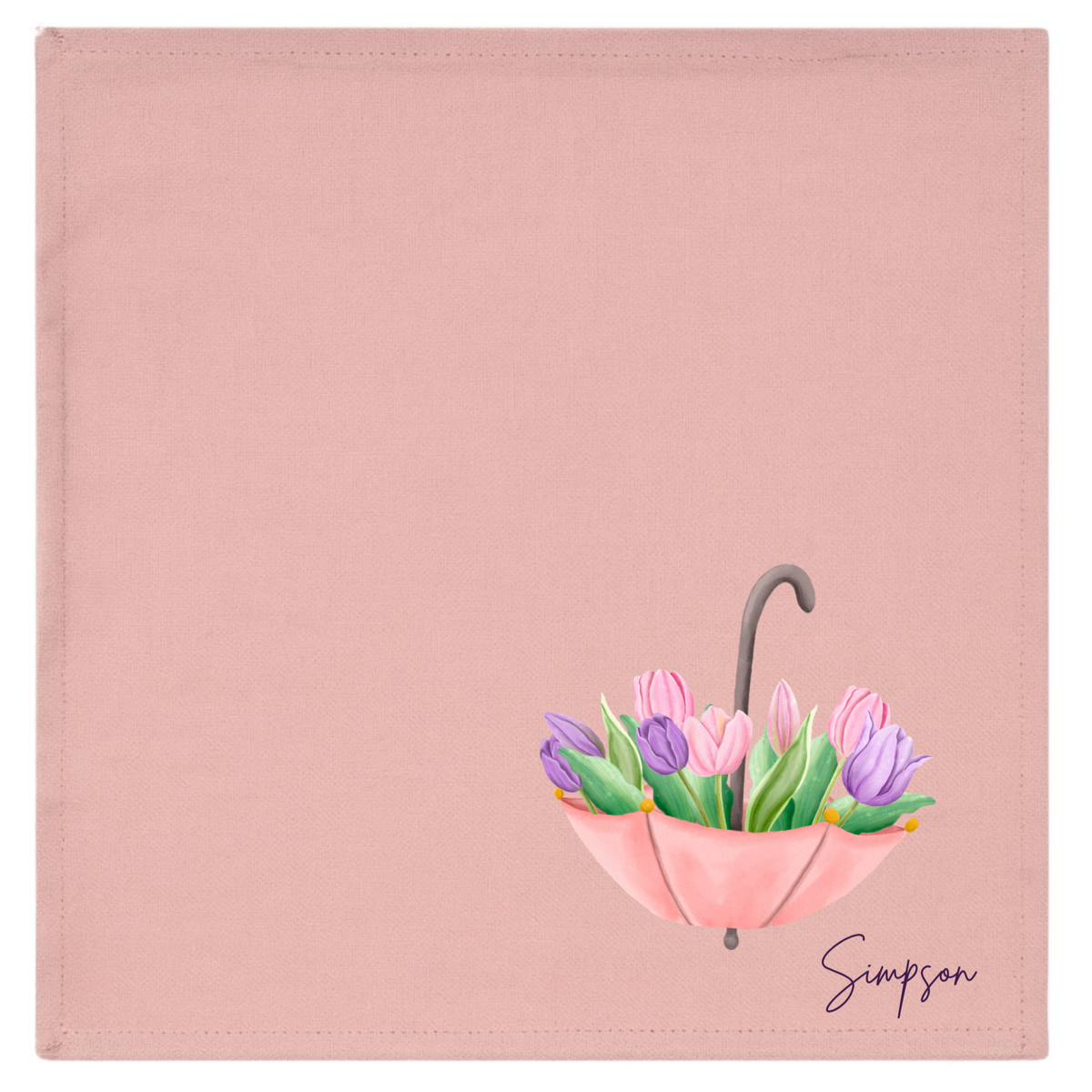 In Bloom Inscription Napkin