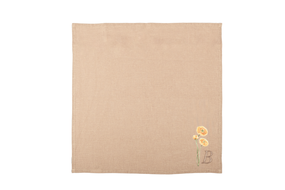 In Bloom Monogram Napkin
