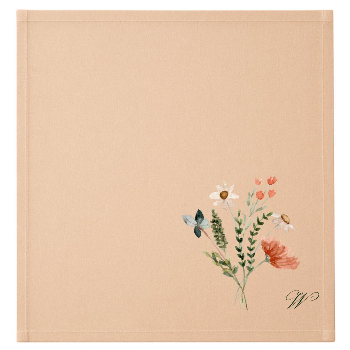 In Bloom Monogram Napkin