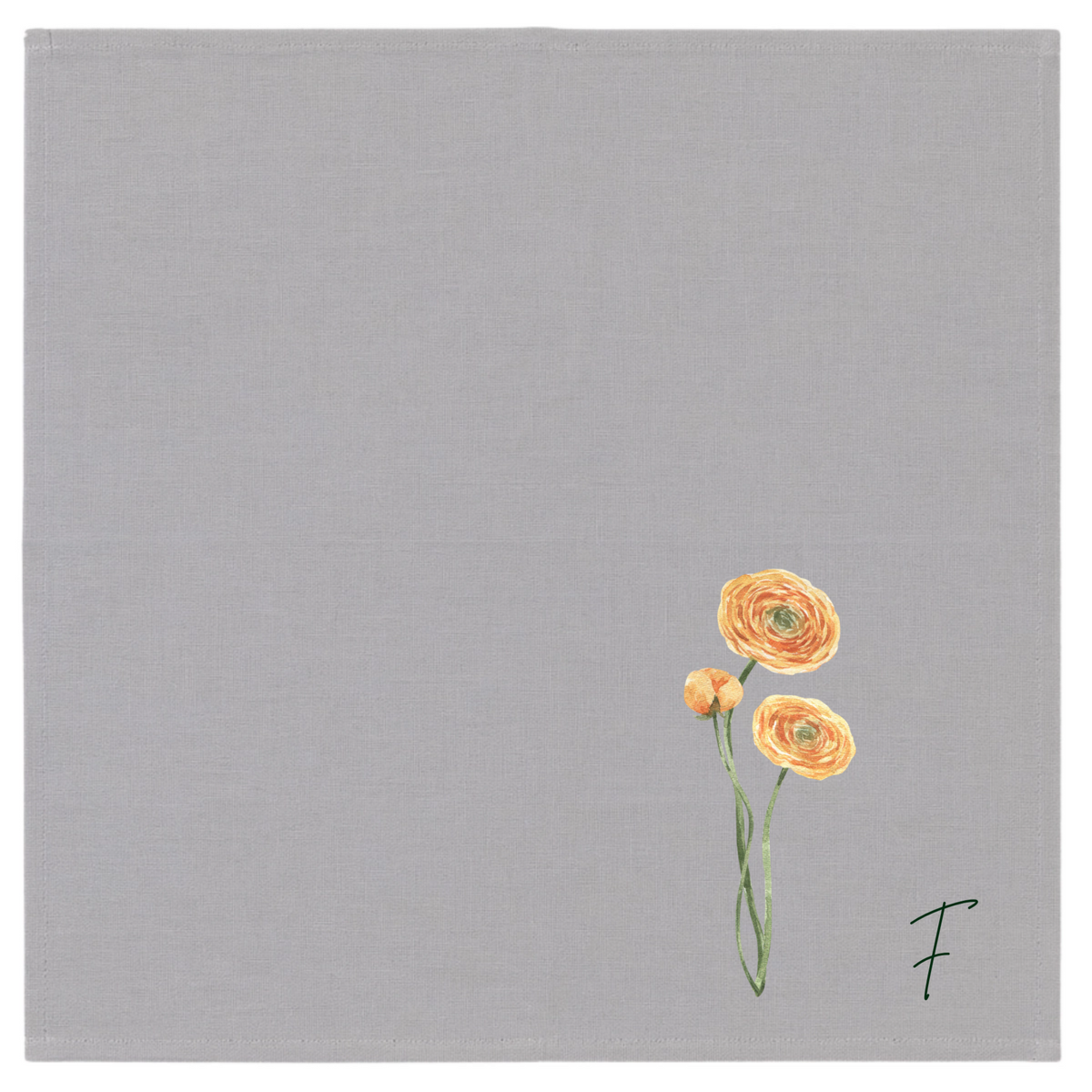 In Bloom Monogram Napkin