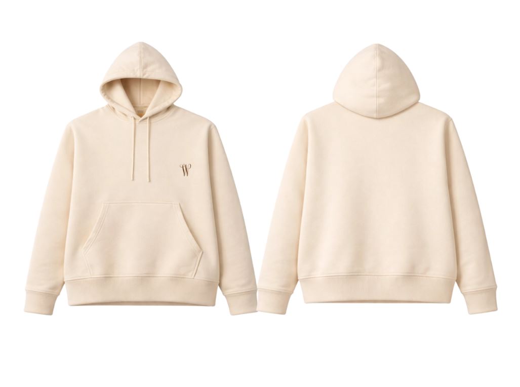 Initials Classic pull over fleece hoodie