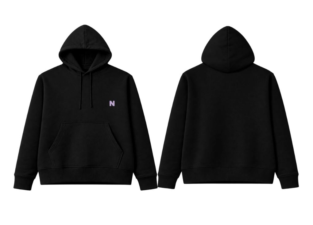 Initials Classic pull over fleece hoodie