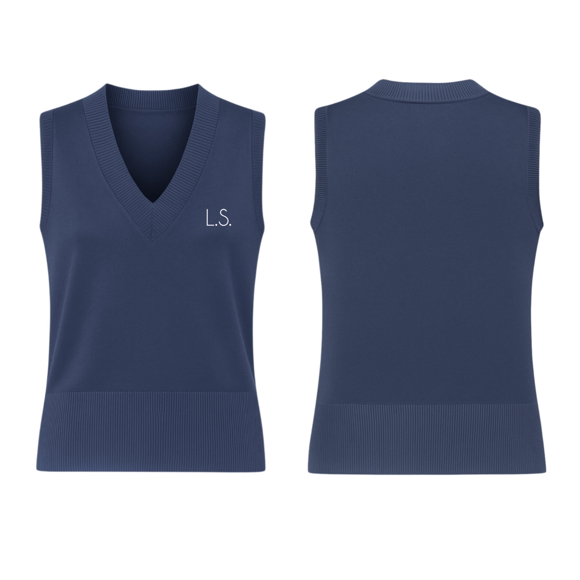 Initials V-Neck Sweater