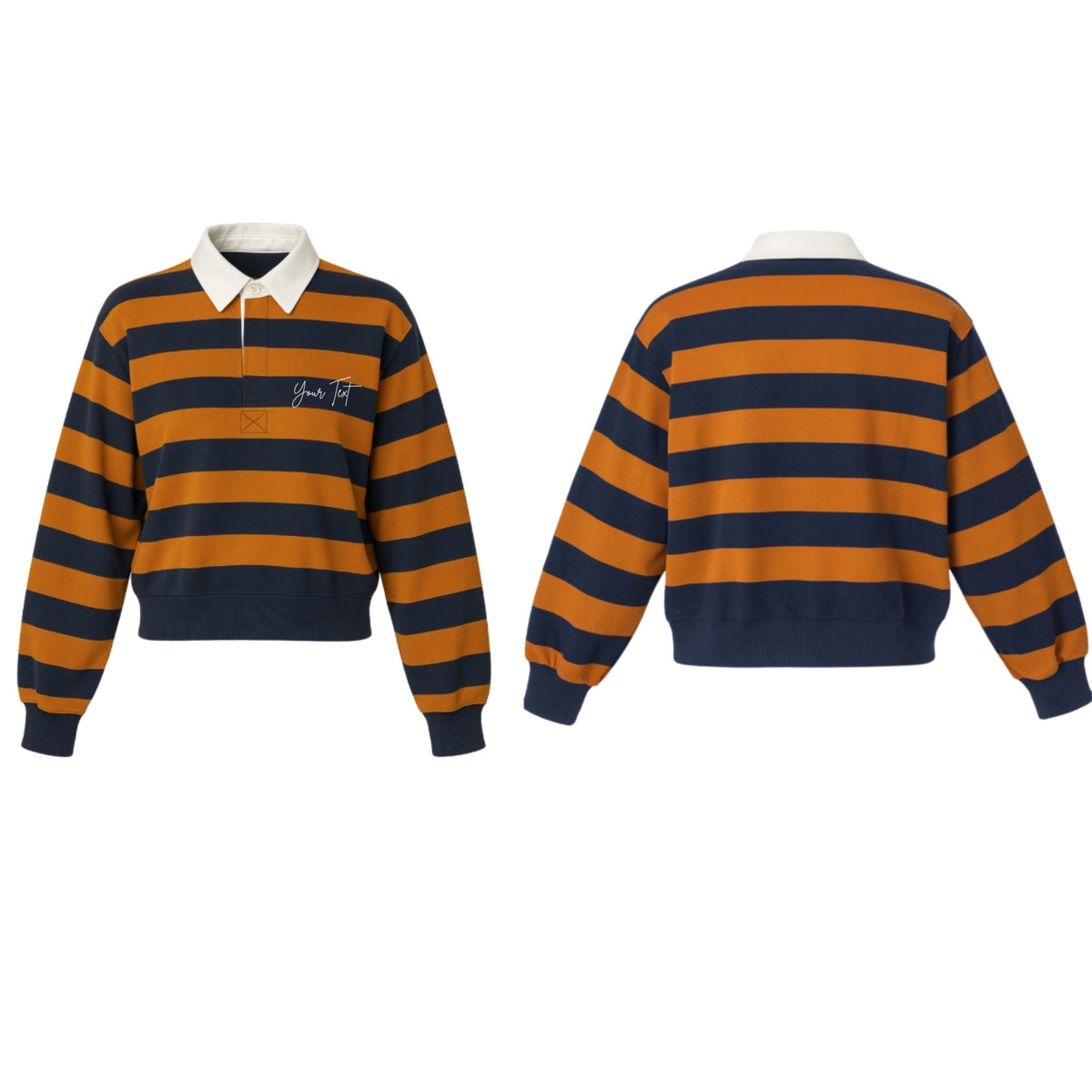 Inscription Striped Rugby Shirt