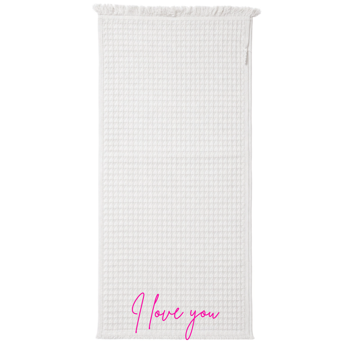 Inscription Waffle Towel - Large