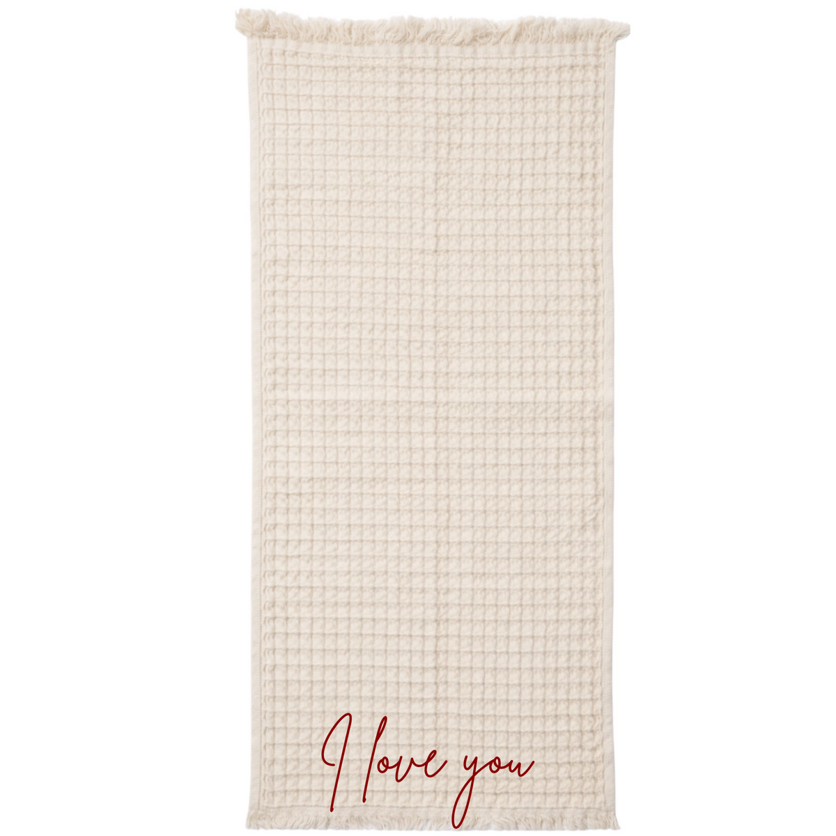 Inscription Waffle Towel - Large