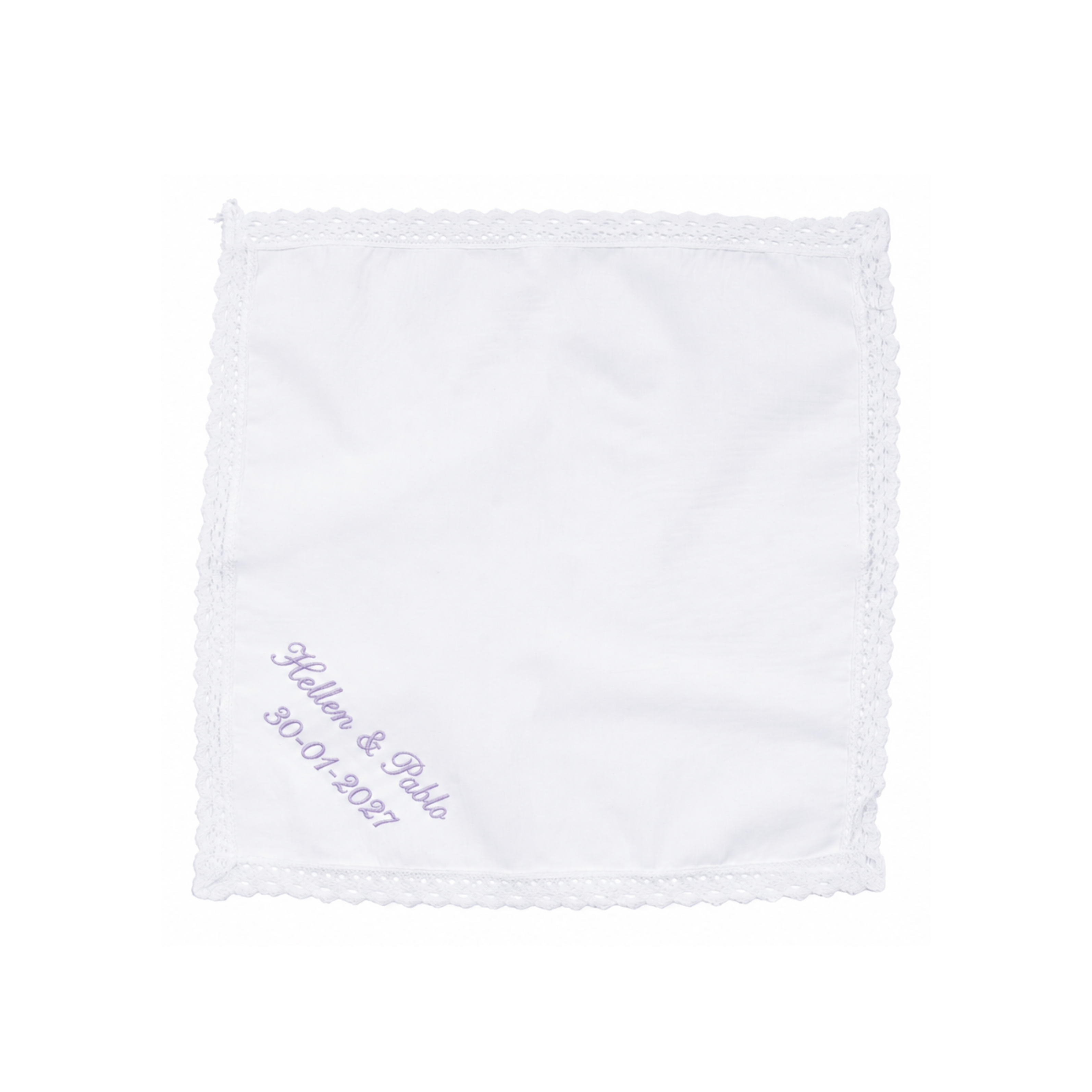 Lace Handkerchief Inscription