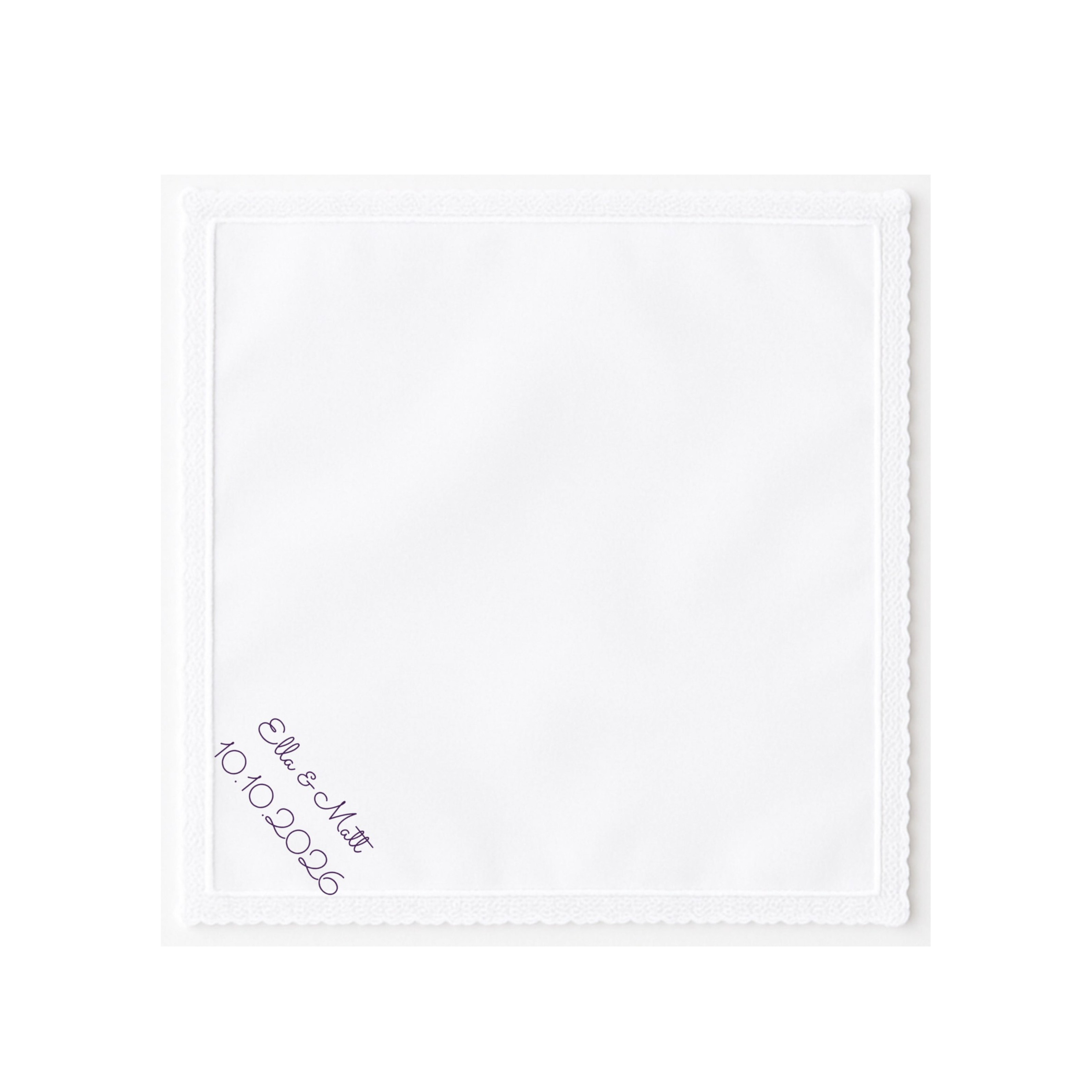 Lace Handkerchief Inscription