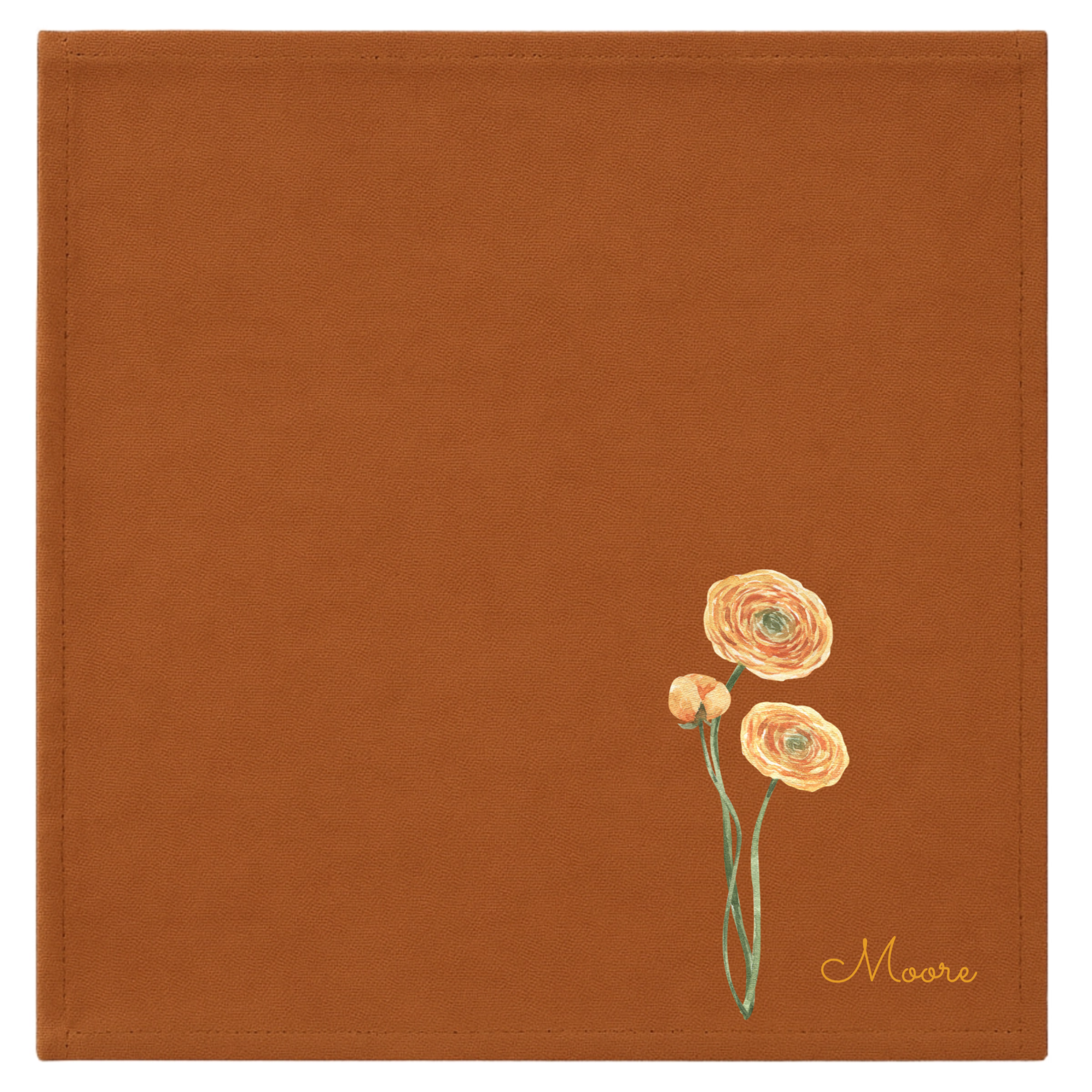 In Bloom Inscription Linen Napkins