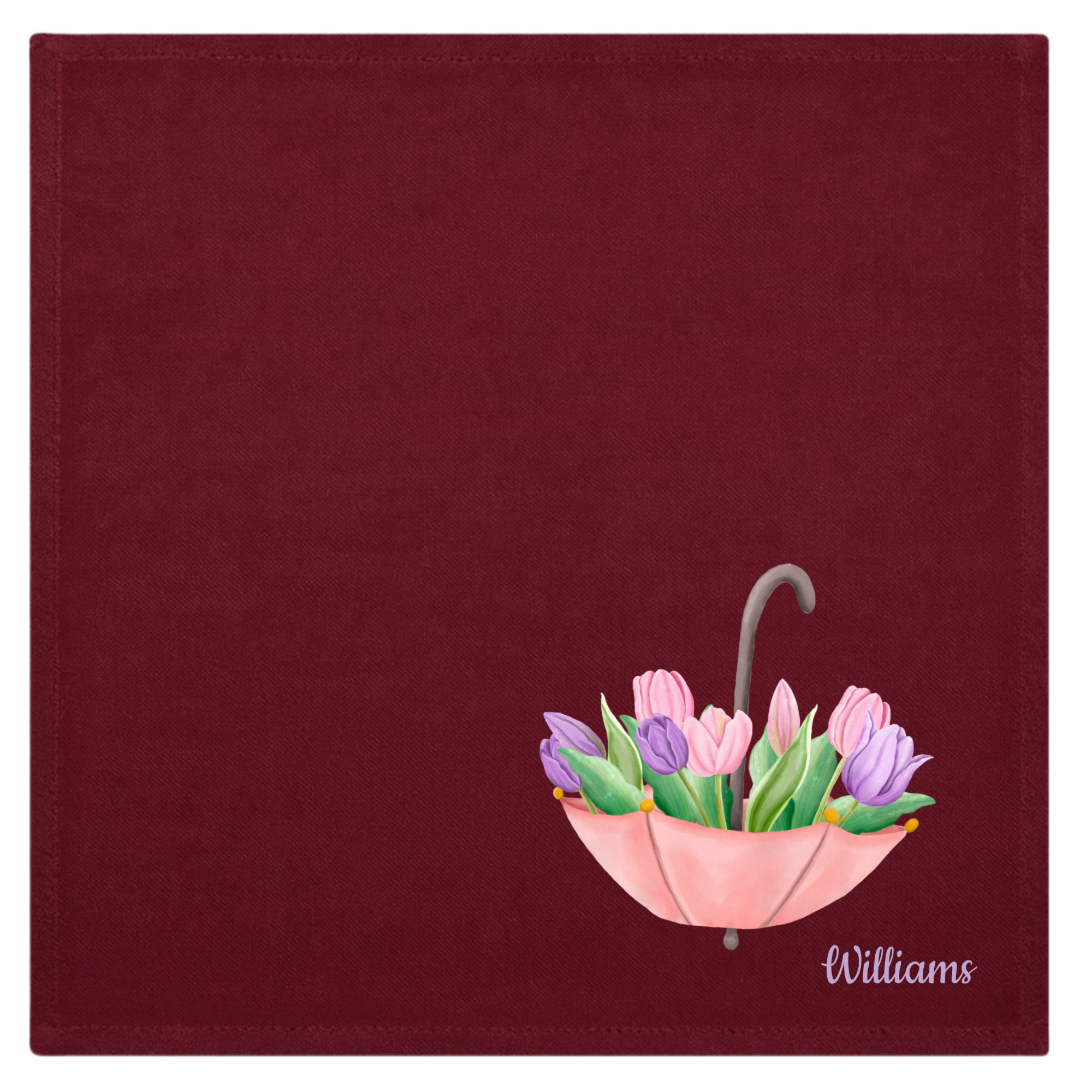In Bloom Inscription Linen Napkins