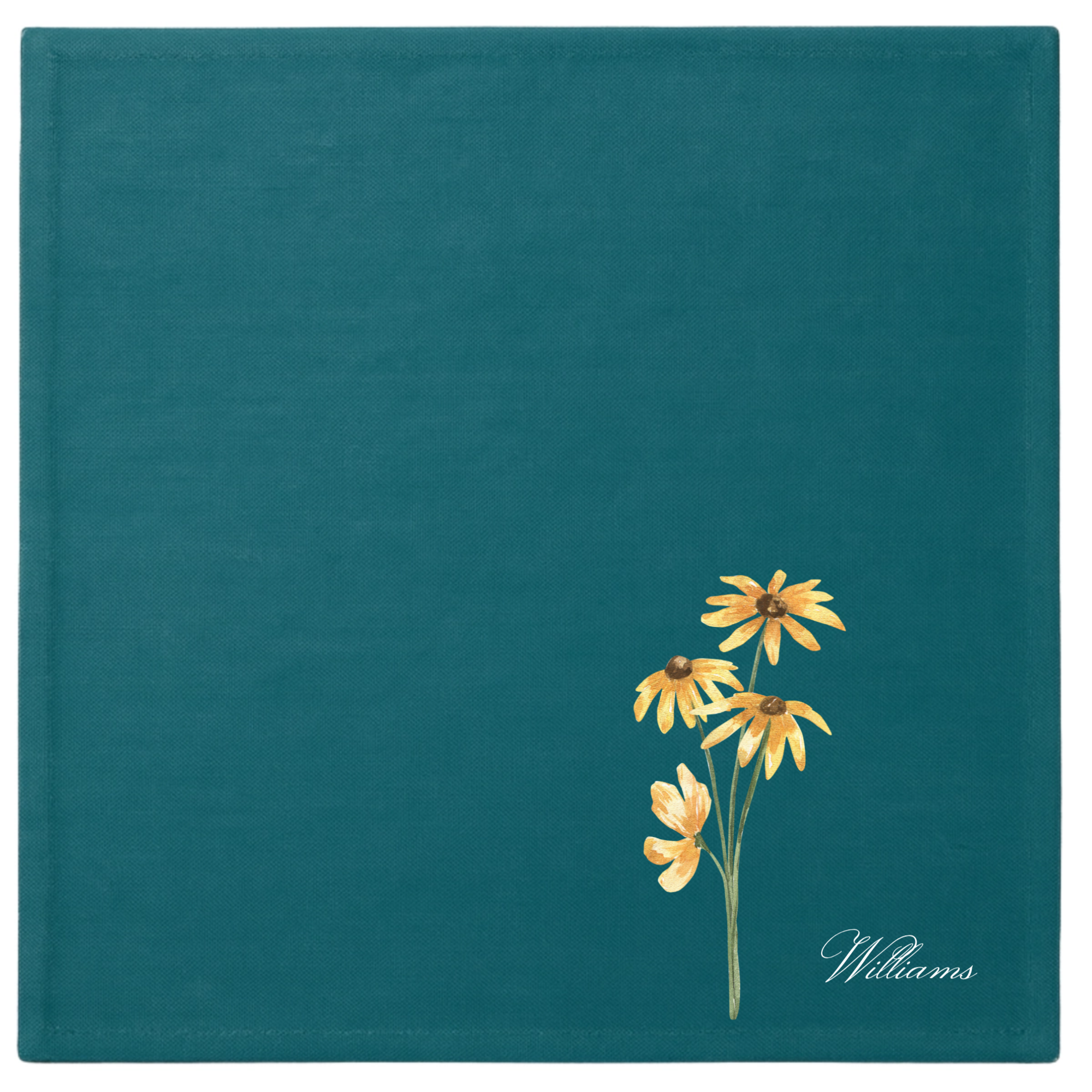 In Bloom Inscription Linen Napkins