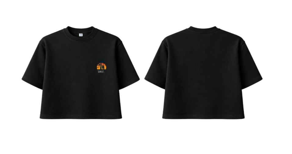 Luxe Boxy Top Fleece Graphic Deluxe Summer