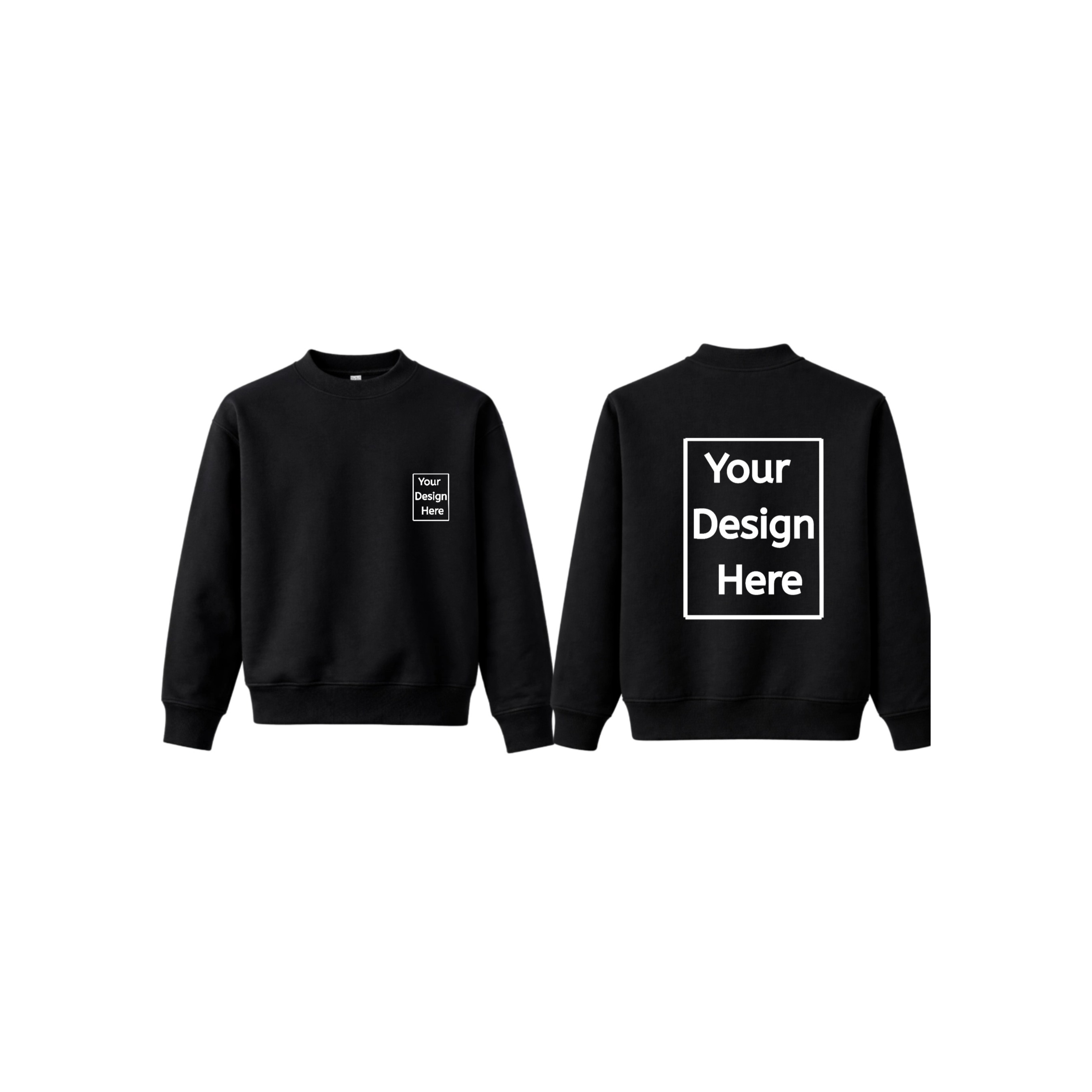 Luxe Classic Crew Graphic Front And Back