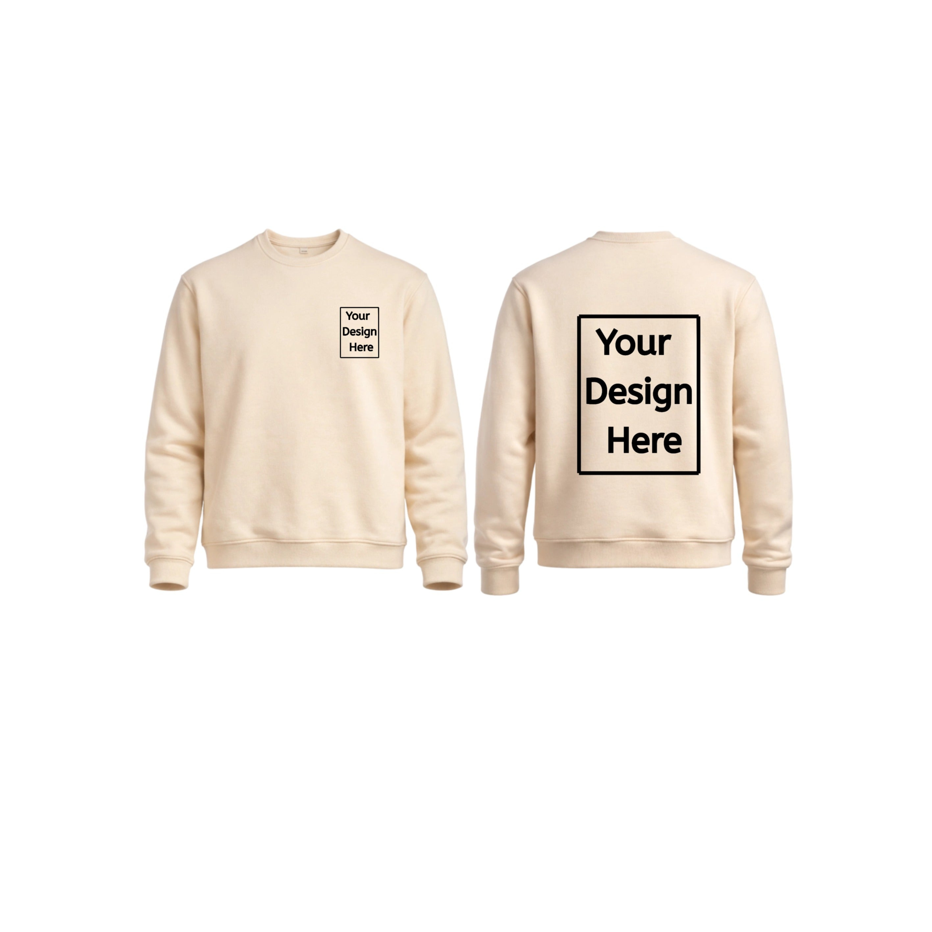 Luxe Short Crew Graphic Front And Back