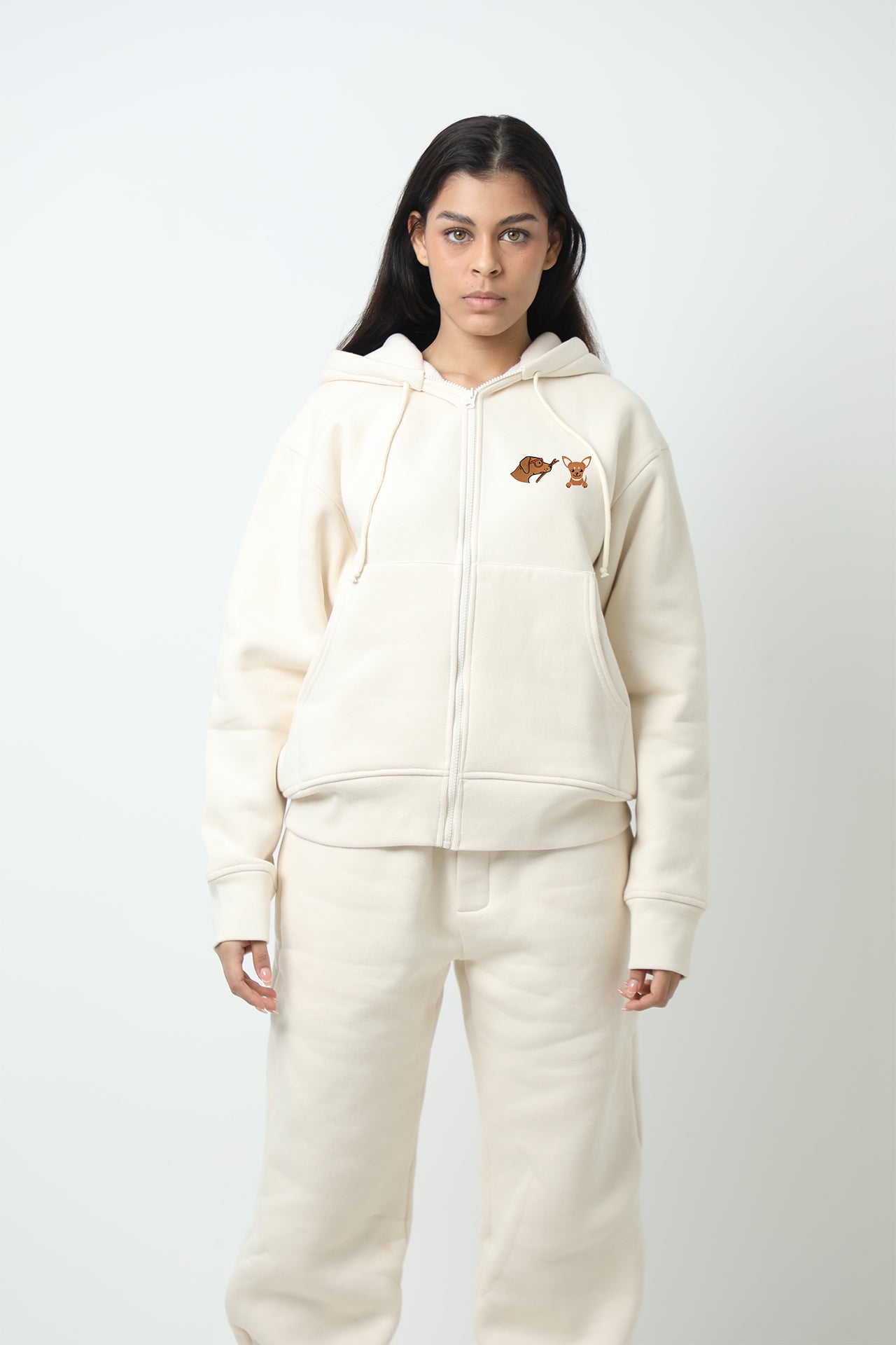 Luxe Short Zip Hoodie - Pet Lover