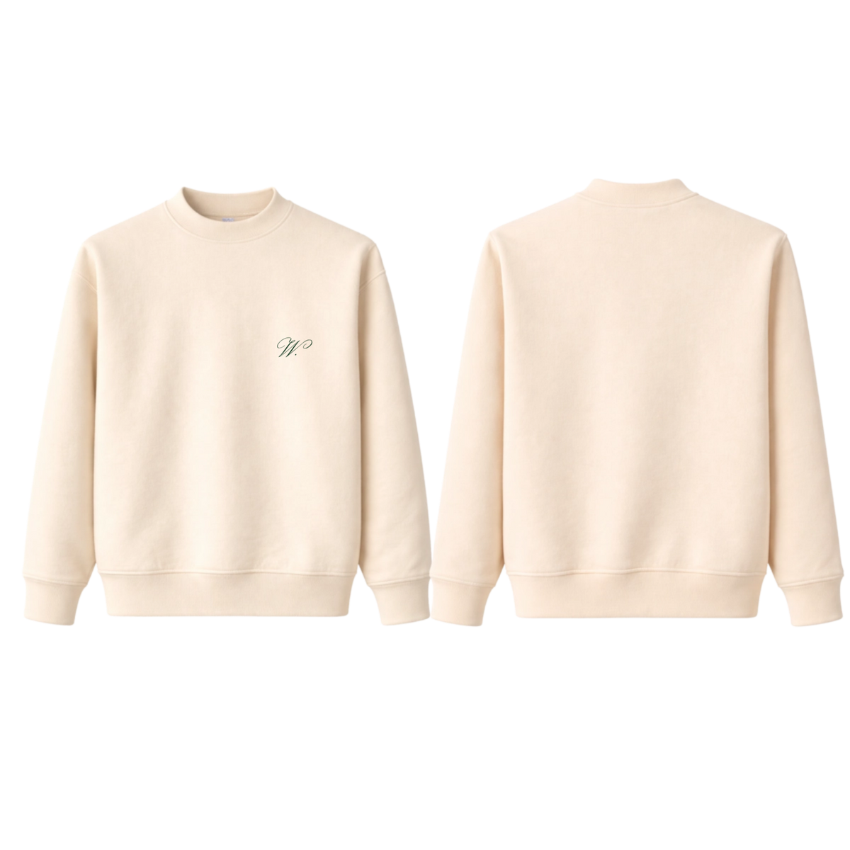 Luxe Classic Crew Monogram