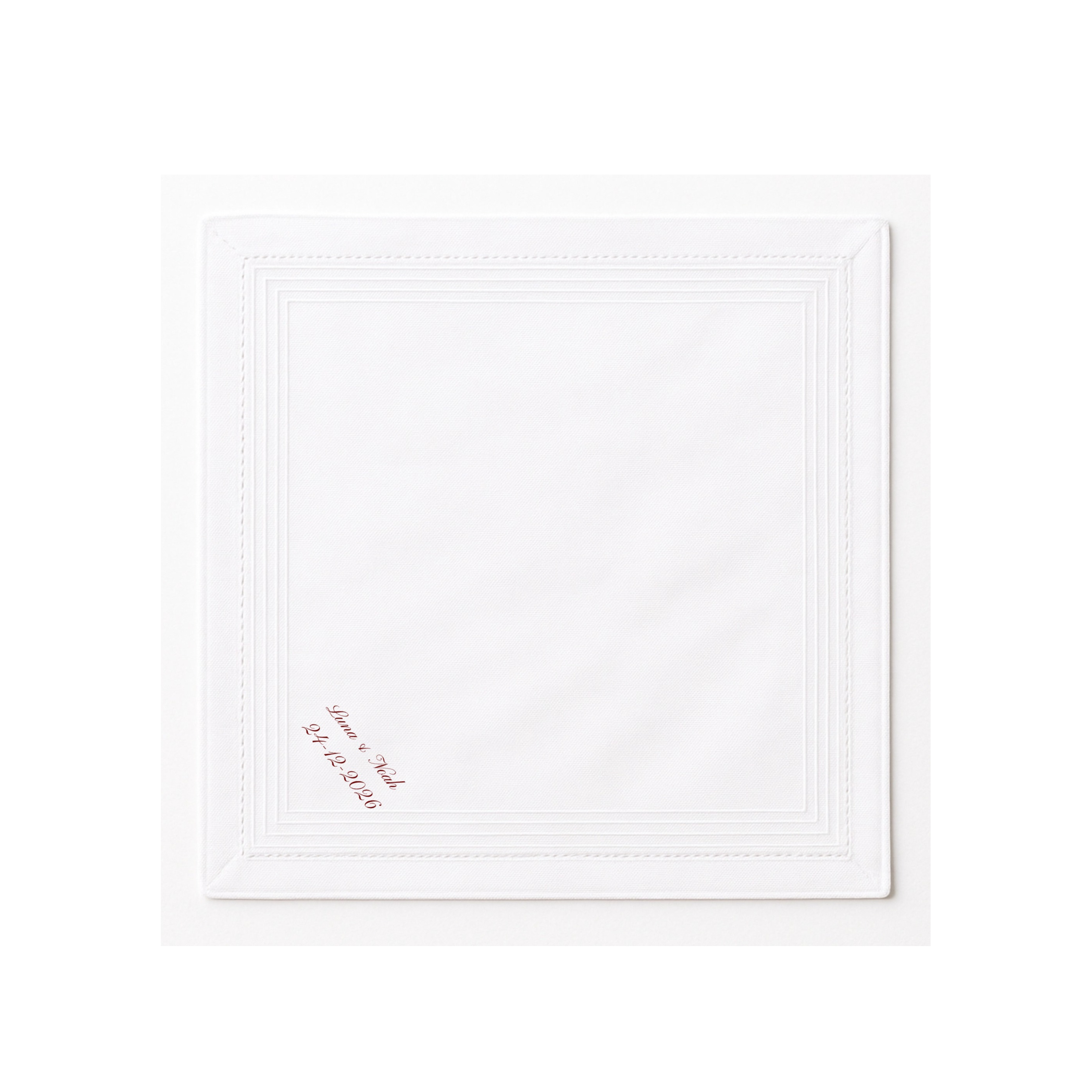 Men's Handkerchief Inscription