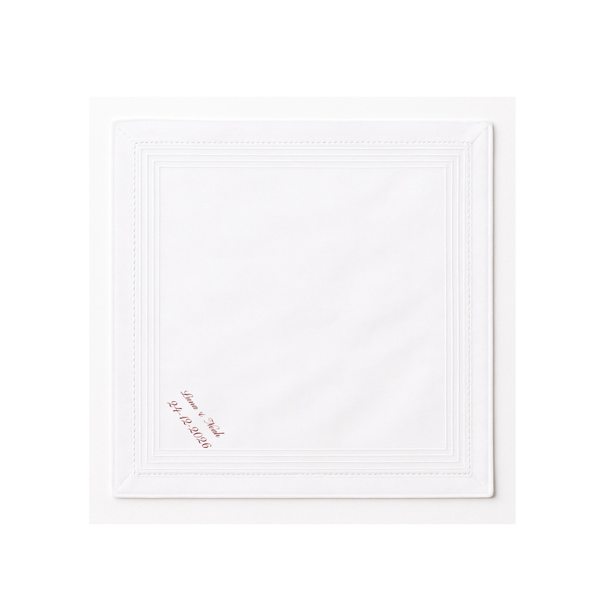 Men's Handkerchief Inscription
